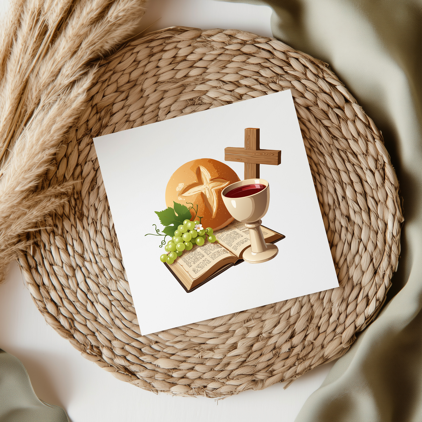 Communion Bread & Wine UV DTF Decal