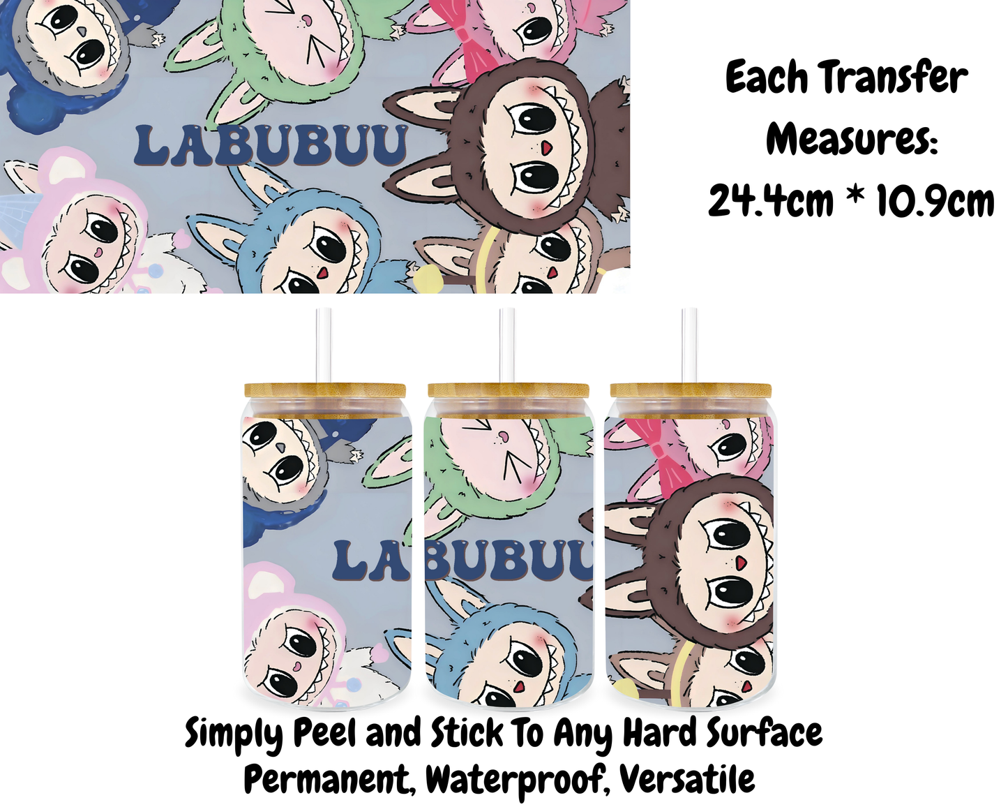 Fluffy Monster - 16oz UVDTF Transfer