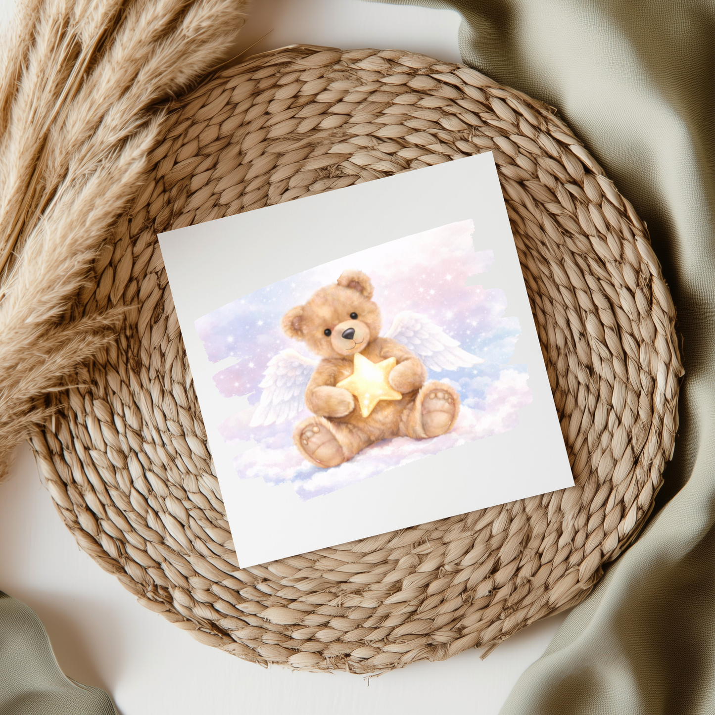 Memory Bear - Paint Splash Shape UV DTF Decal