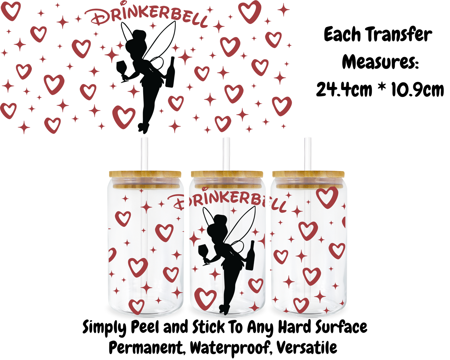 Drinkerbell - 16oz UV DTF Transfer