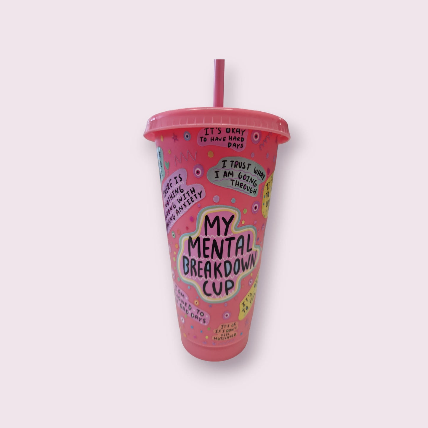 Bundle of 8 Large "My Mental Breakdown Cup" UV DTF Prints