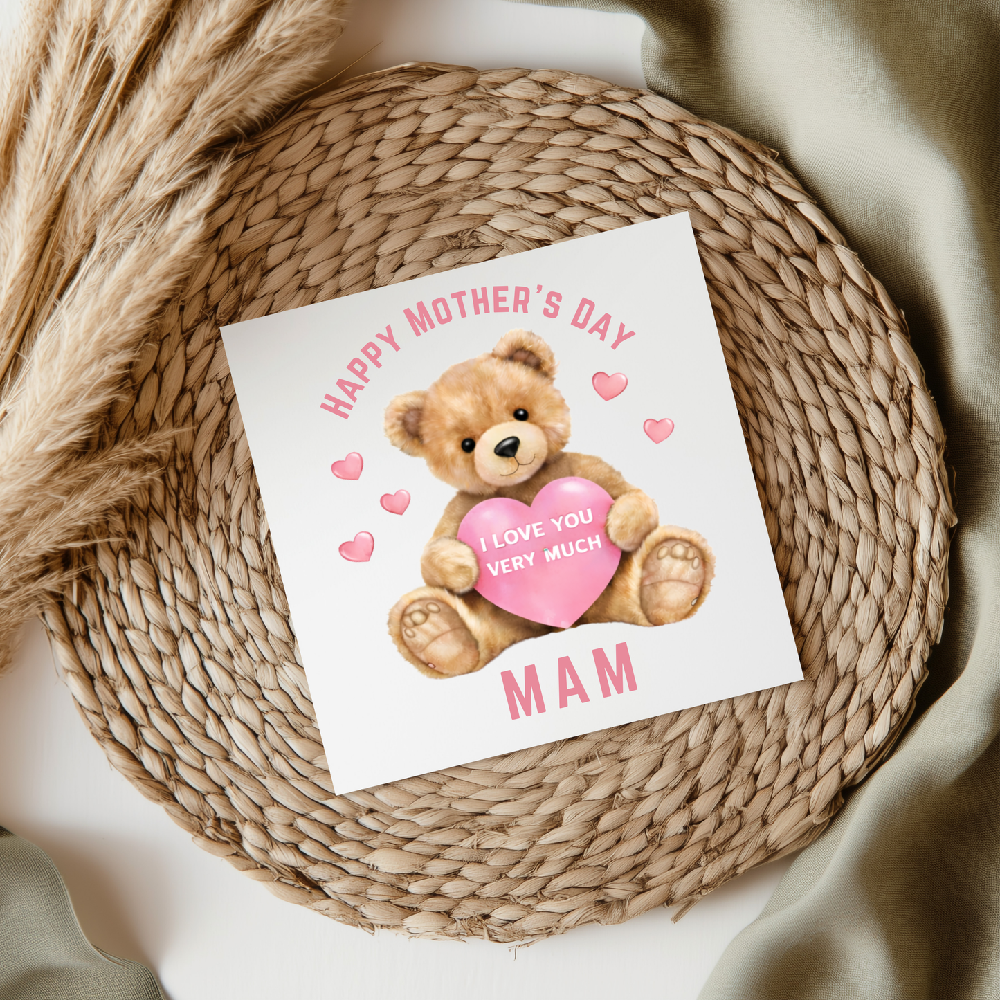 Happy Mothers Day Bear - Mam UV DTF Decal