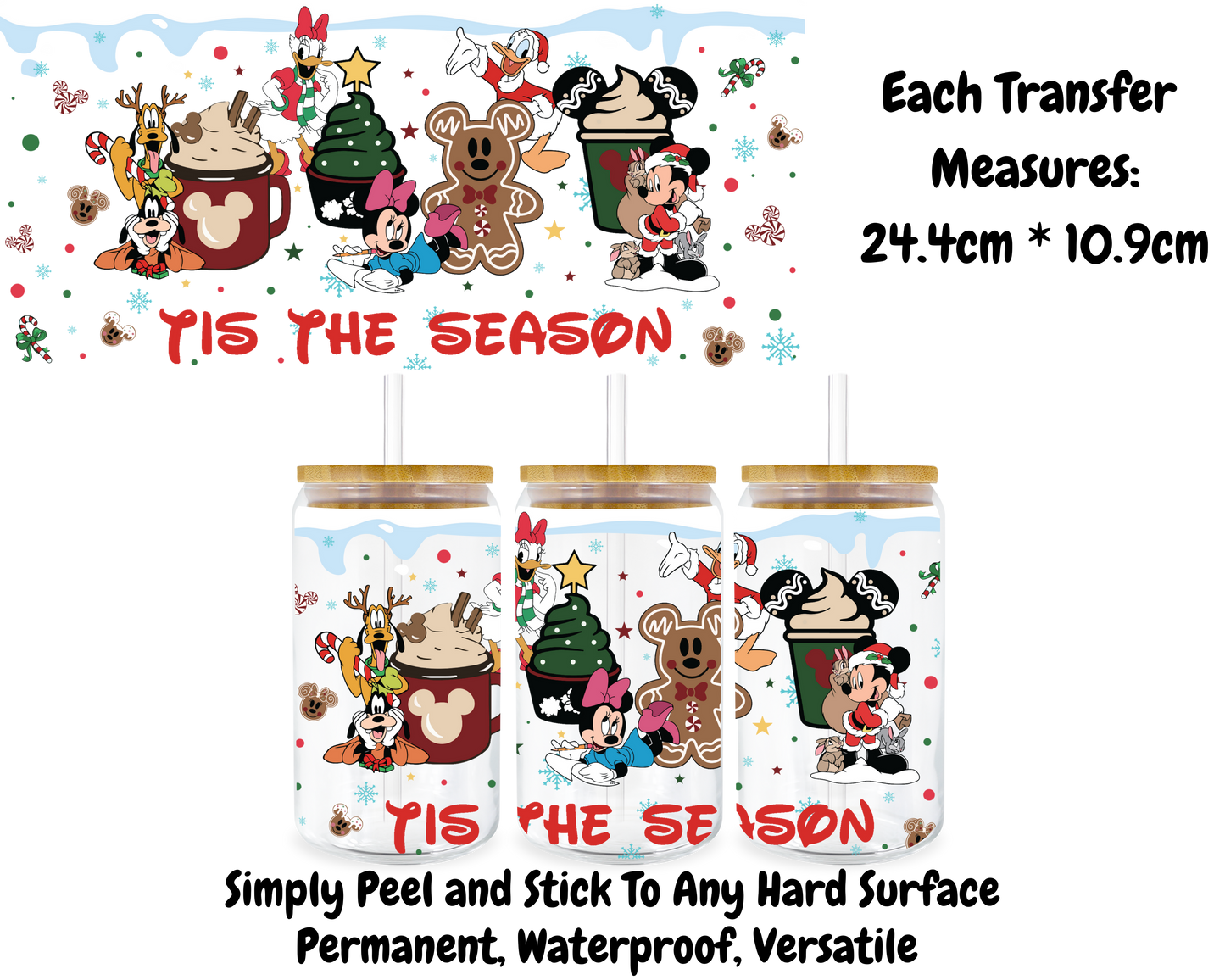Tis The Season - 16oz UV DTF Transfer