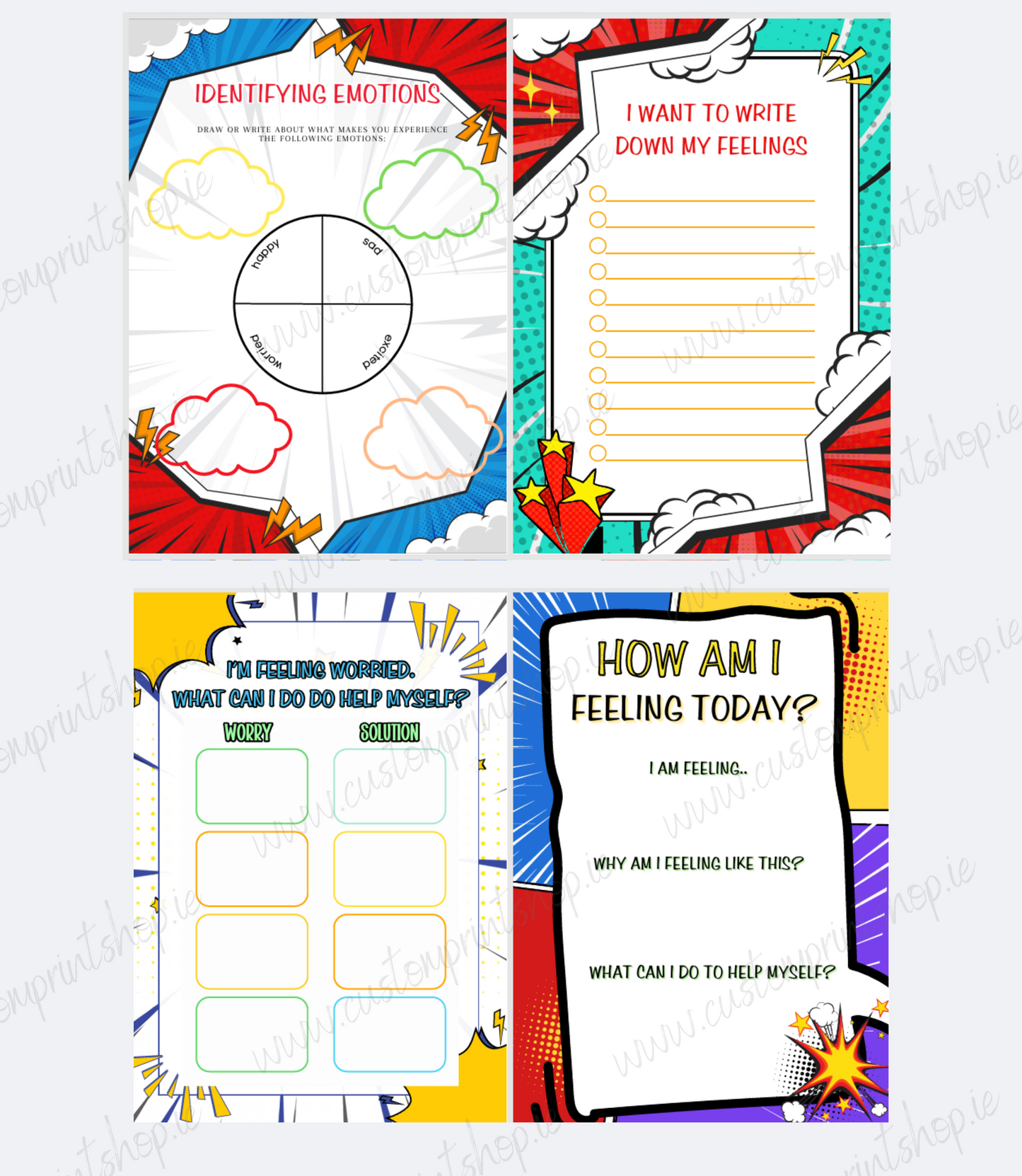 DIGITAL FILE - Super Hero Worry Book