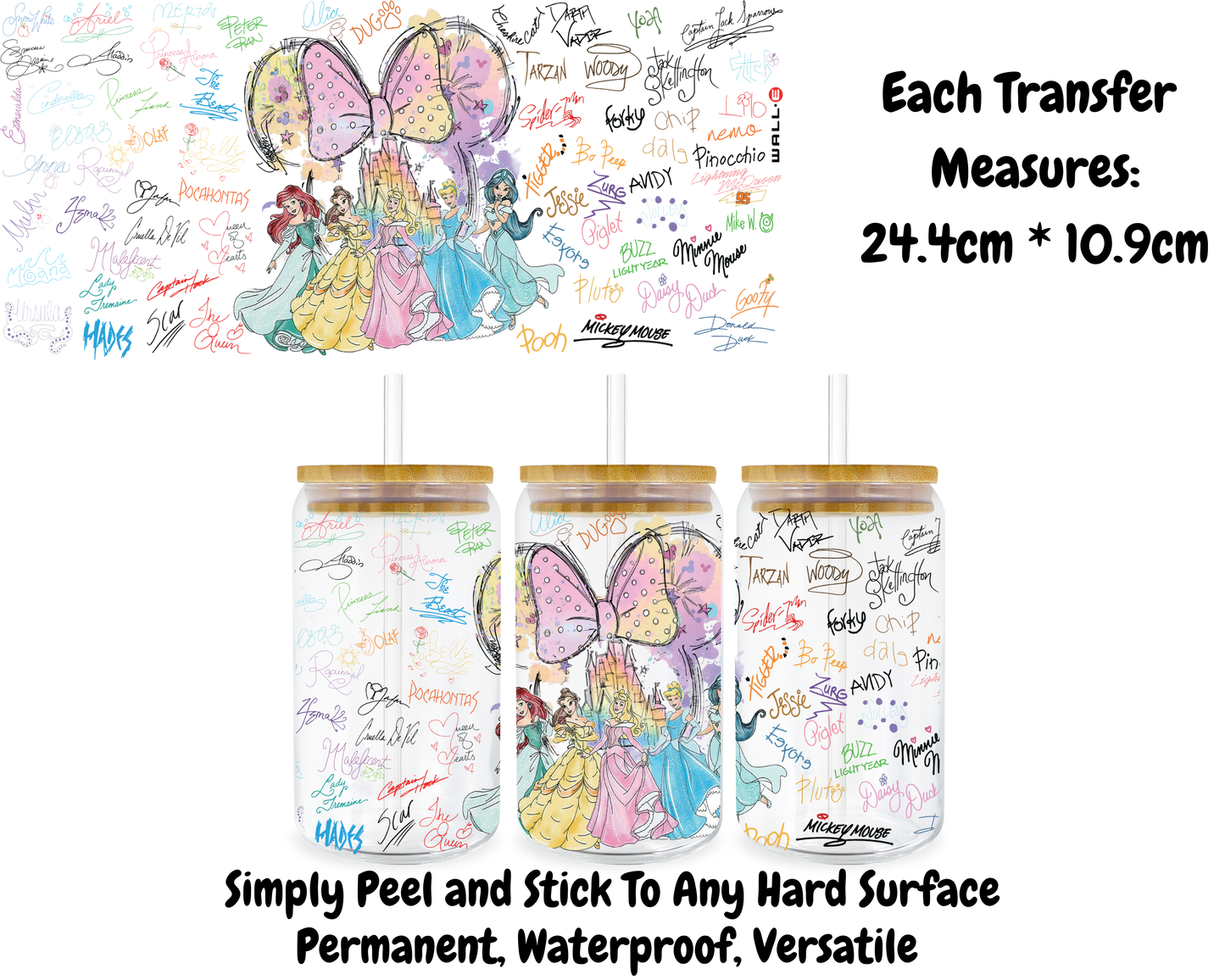 Signatures - 16oz UV DTF Transfer