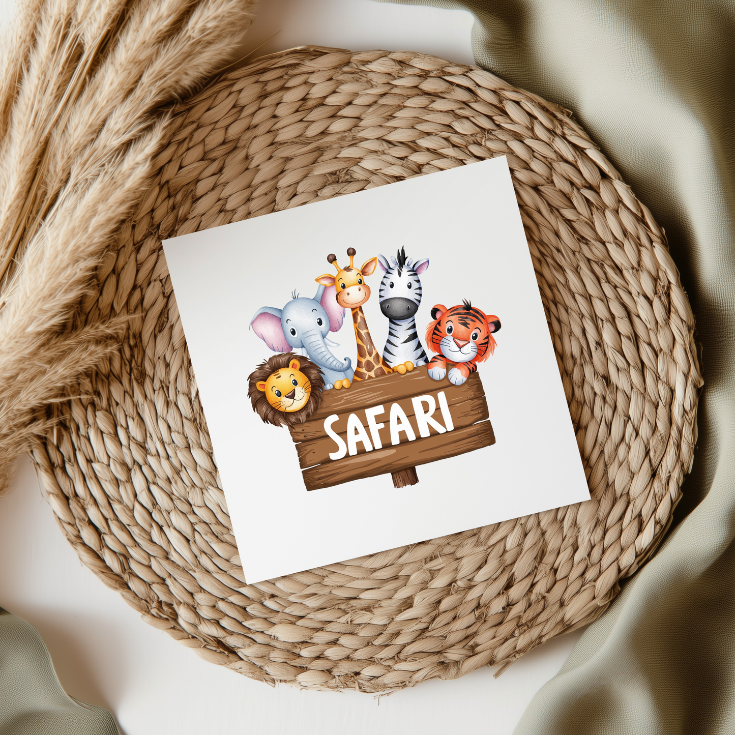 Safari Animals UVDTF Transfer