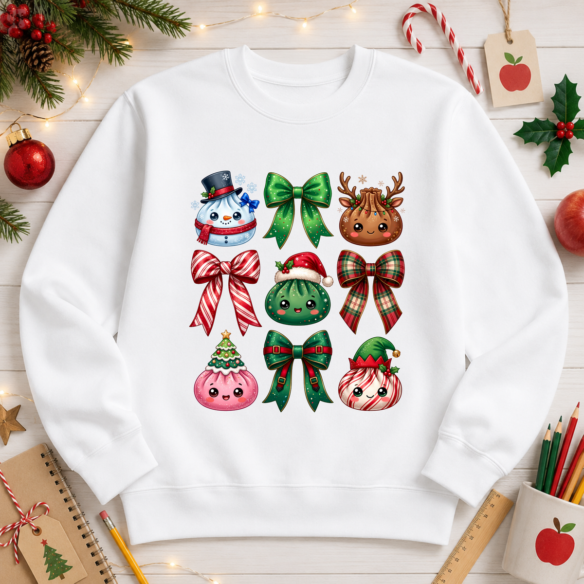Christmas Squishy Dumpling Set DTF Transfer