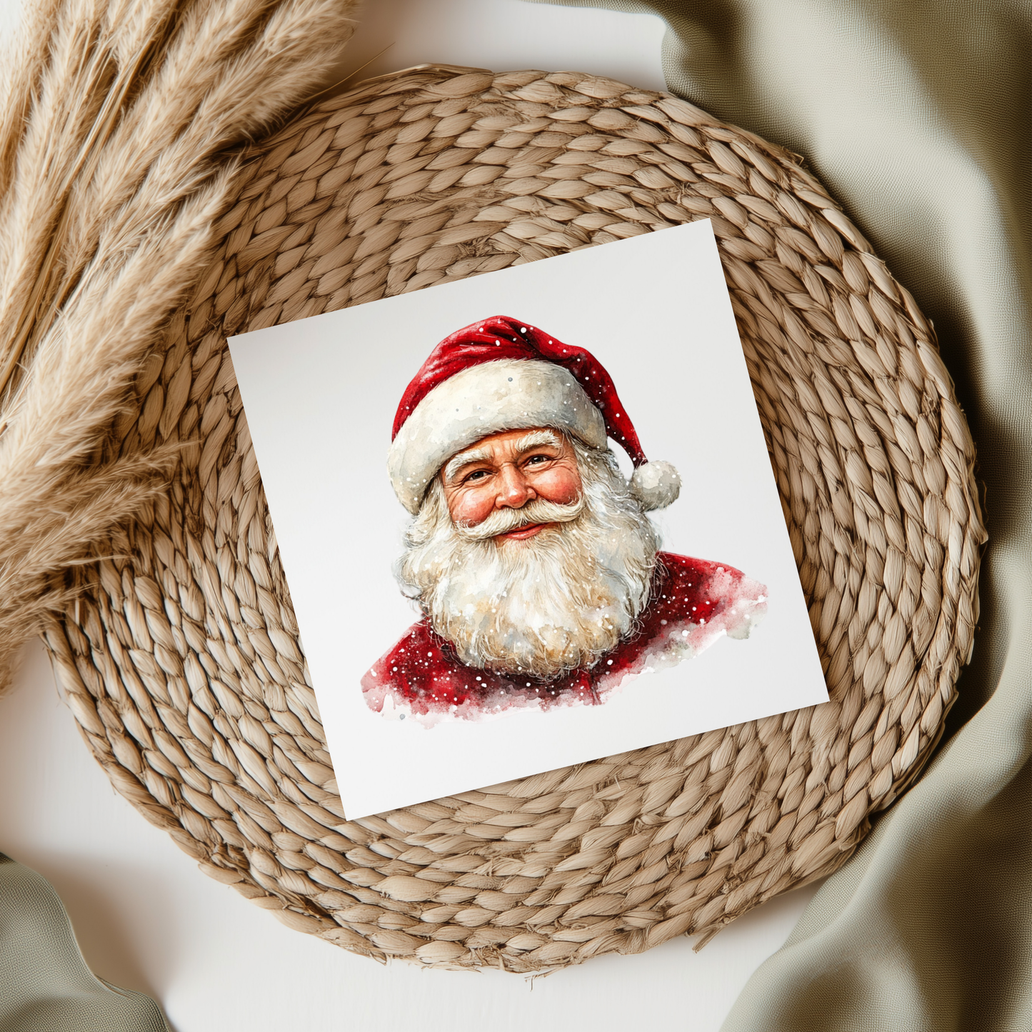 Santa Face UVDTF Transfer