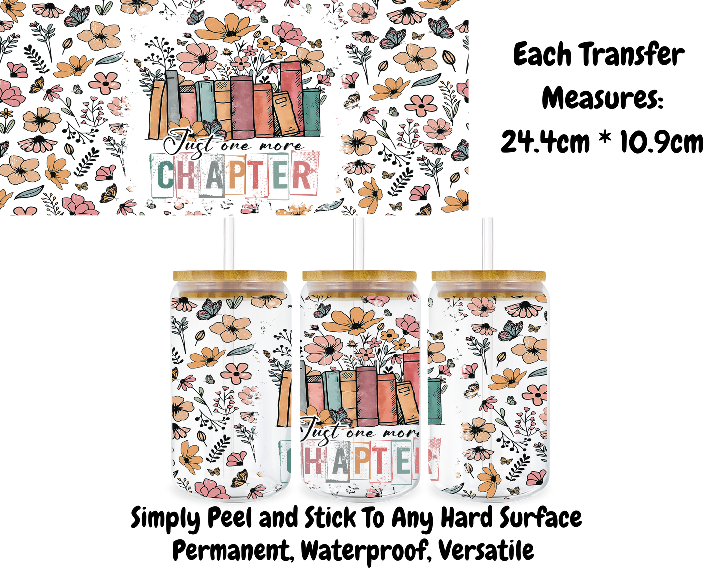 Just One More Chapter - 16oz UV DTF Transfer