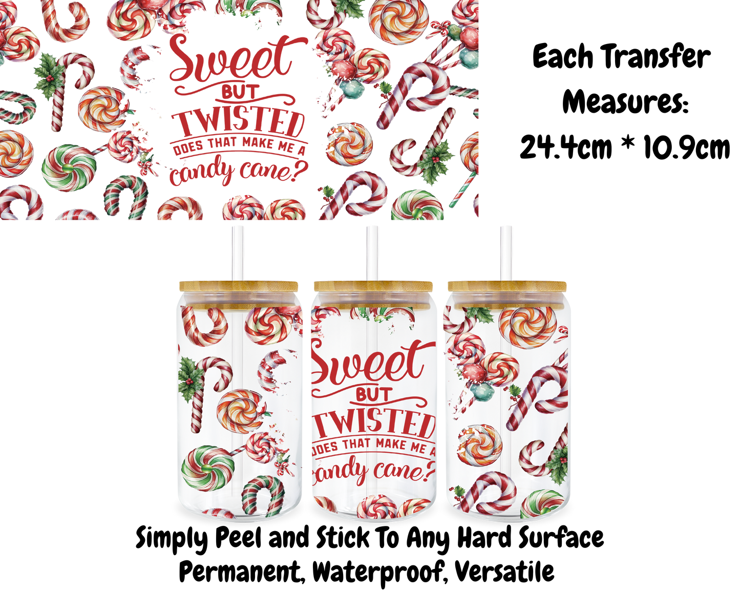 Sweet But Twisted - 16oz UV DTF Transfer