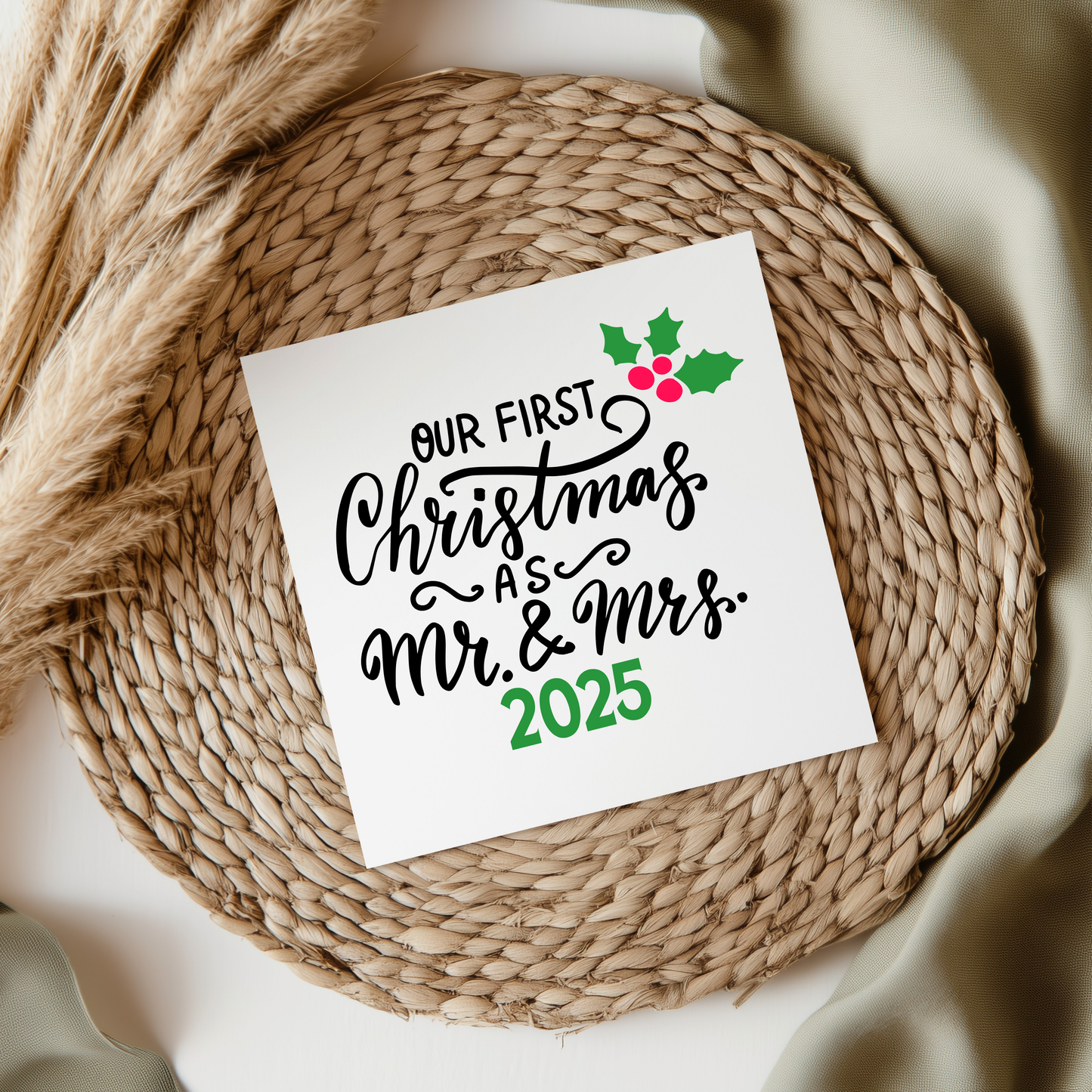 Our First Christmas as Mr & Mrs 2025 UVDTF Transfer