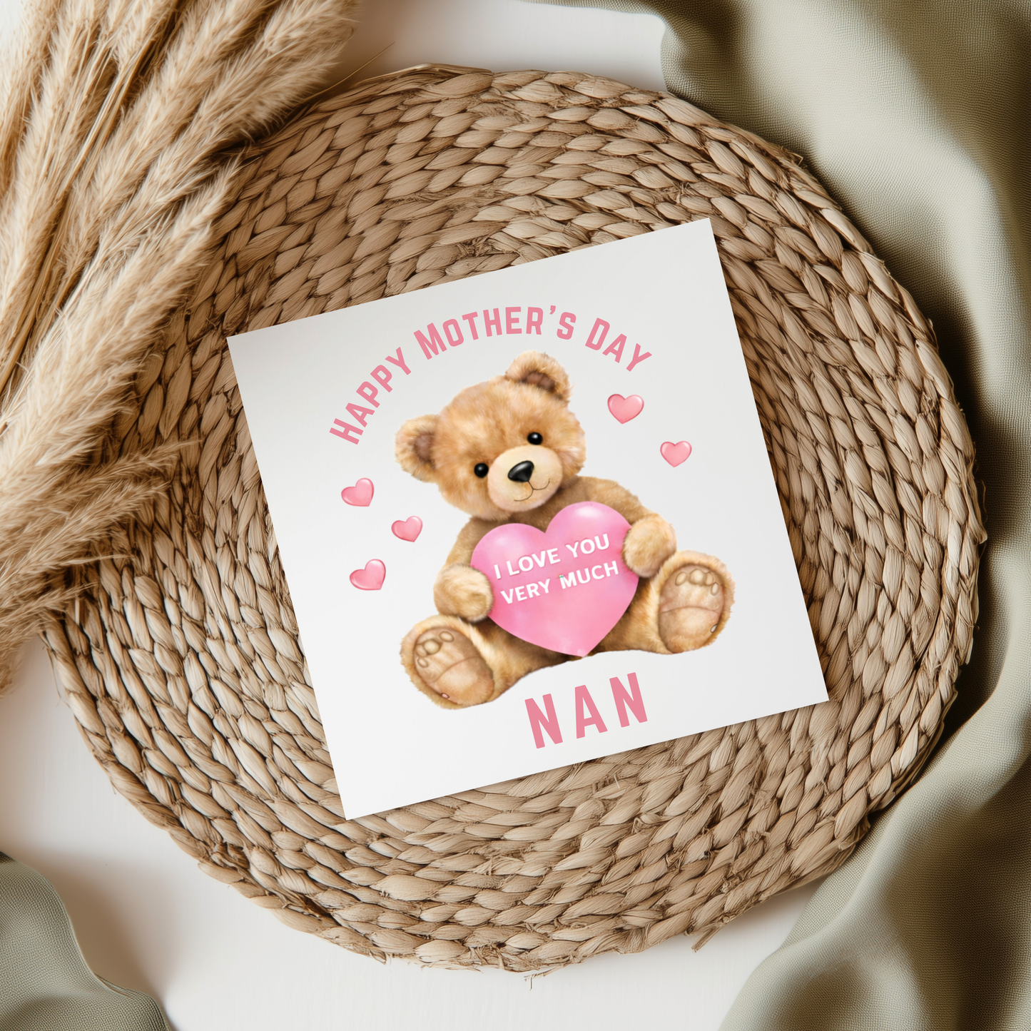 Happy Mothers Day Bear - Nan UV DTF Decal