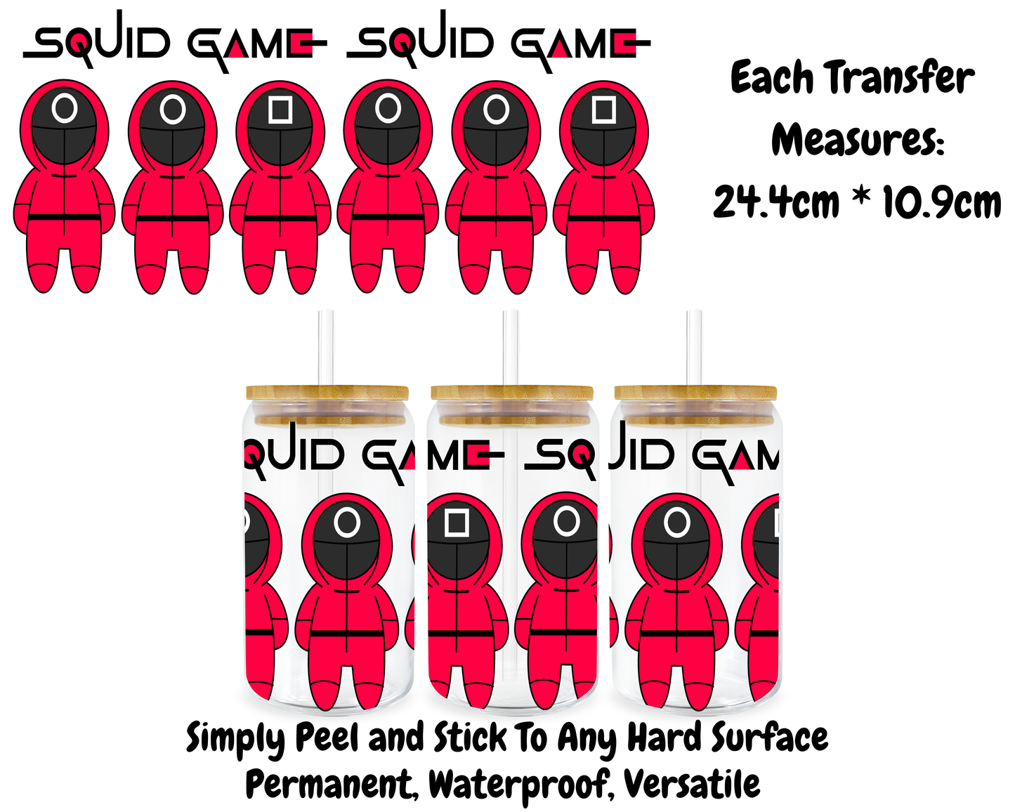 Squid Game - 16oz UVDTF Transfer