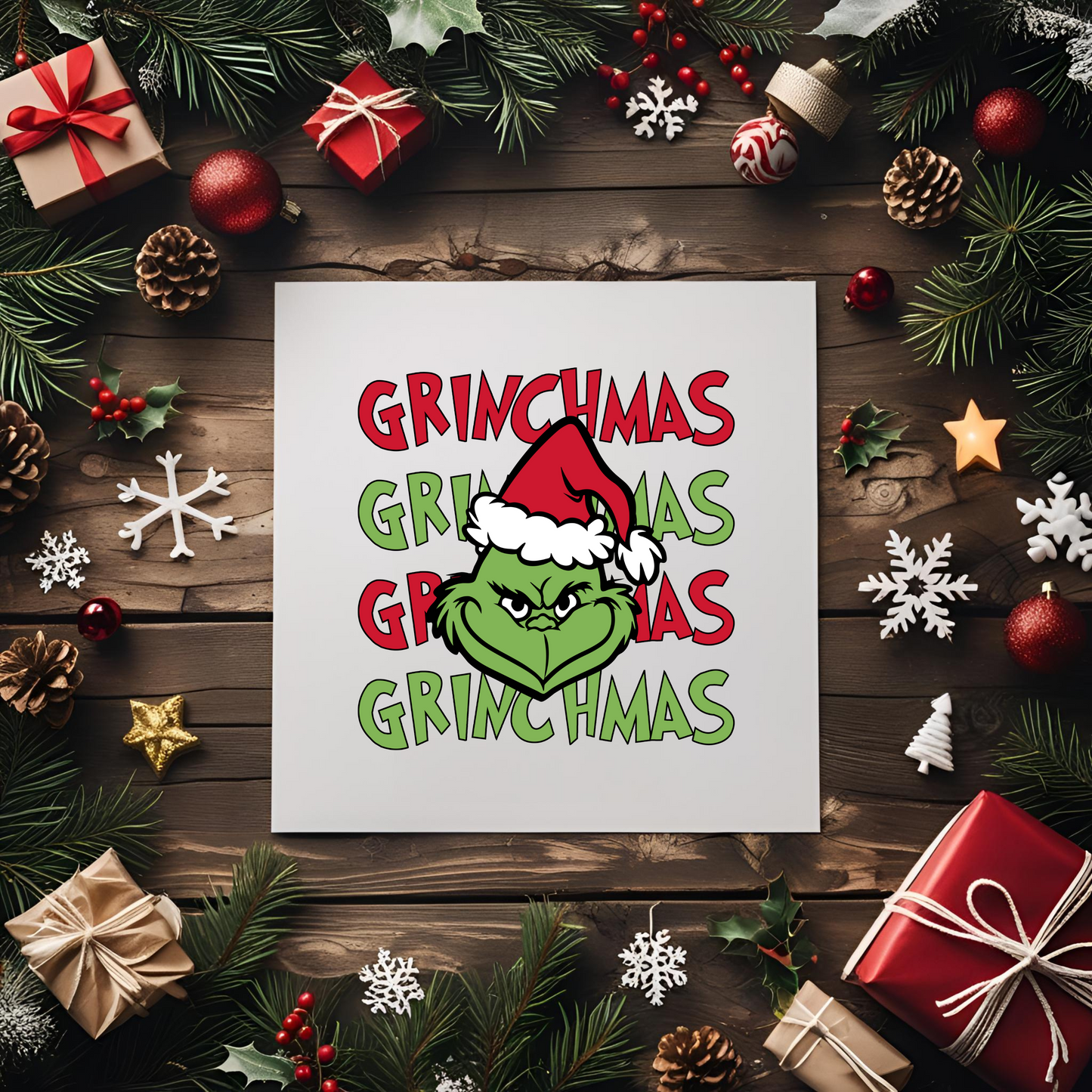 Grinchmas UV DTF Transfer