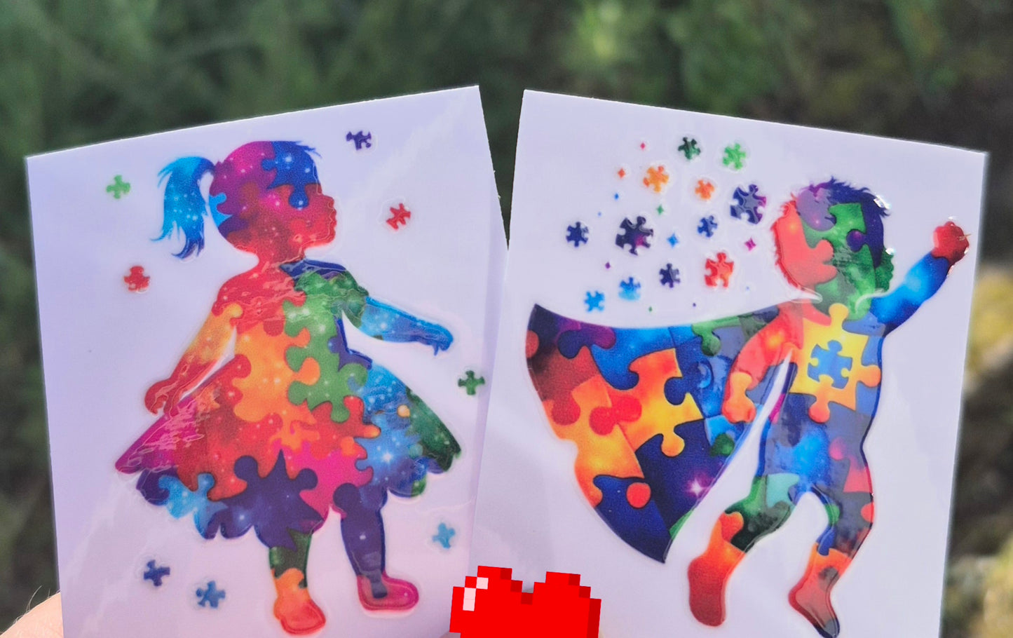 Autism Superhero Girl UV DTF