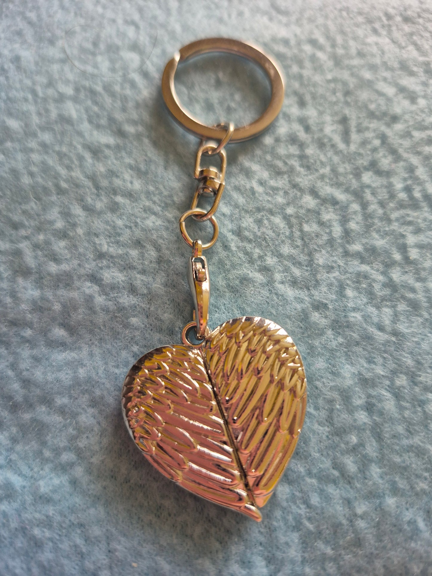 Metal Sublimation Heart/Wing Keychain
