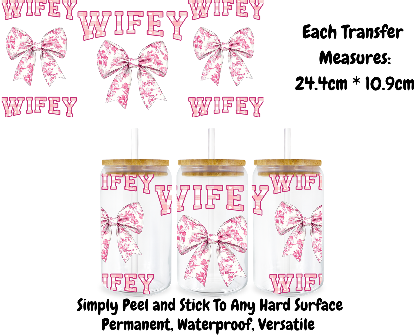 Wifey - 16oz UVDTF Transfer