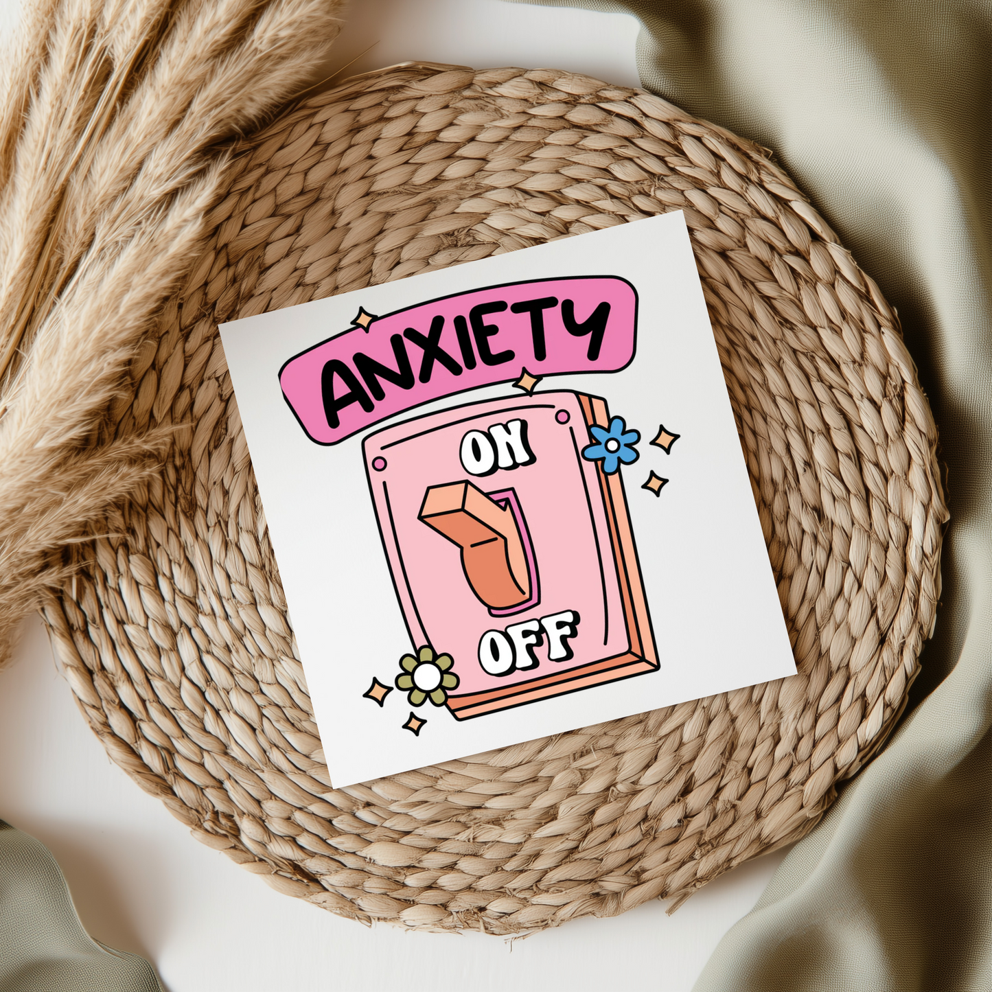 Anxiety Switch UV DTF Decal