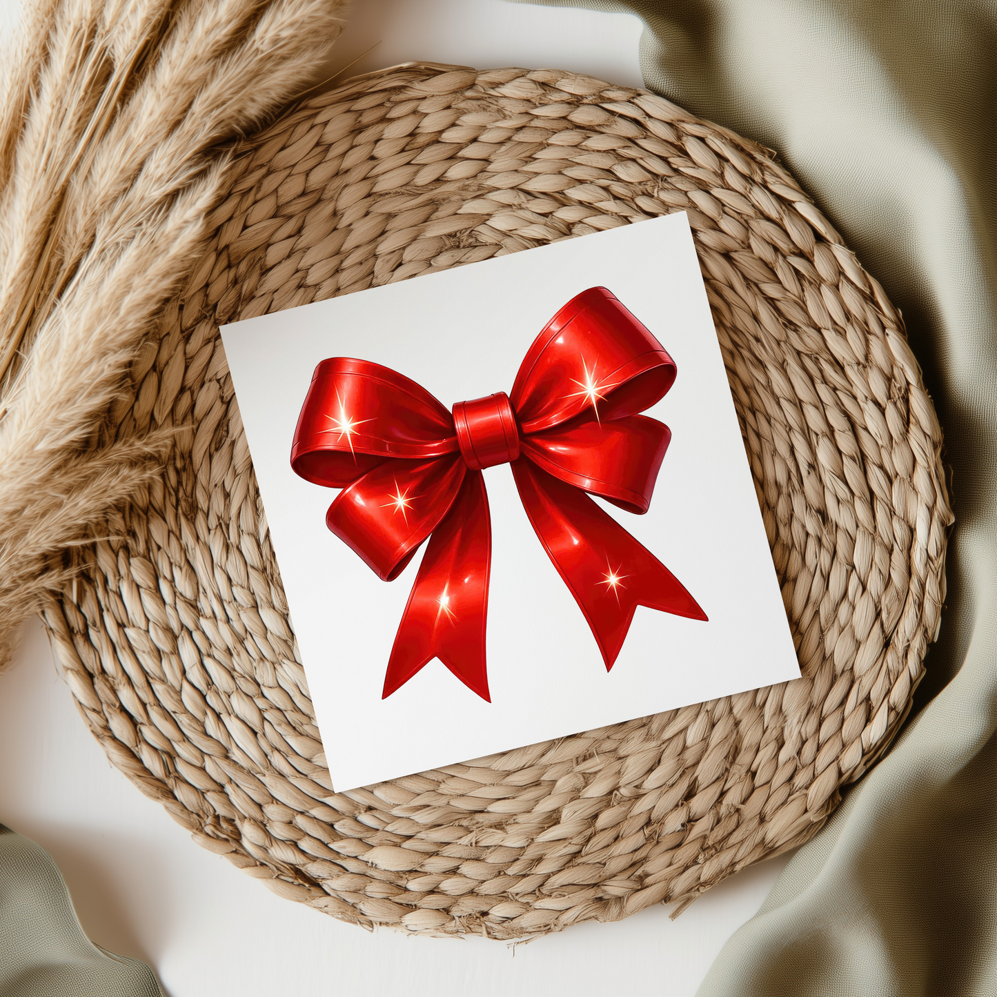 Christmas Bow Style 1 UVDTF Transfer