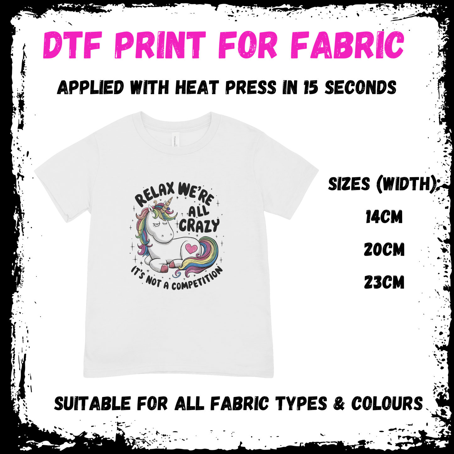 Relax We're All Crazy - Sarcastic/Rude Animal DTF print