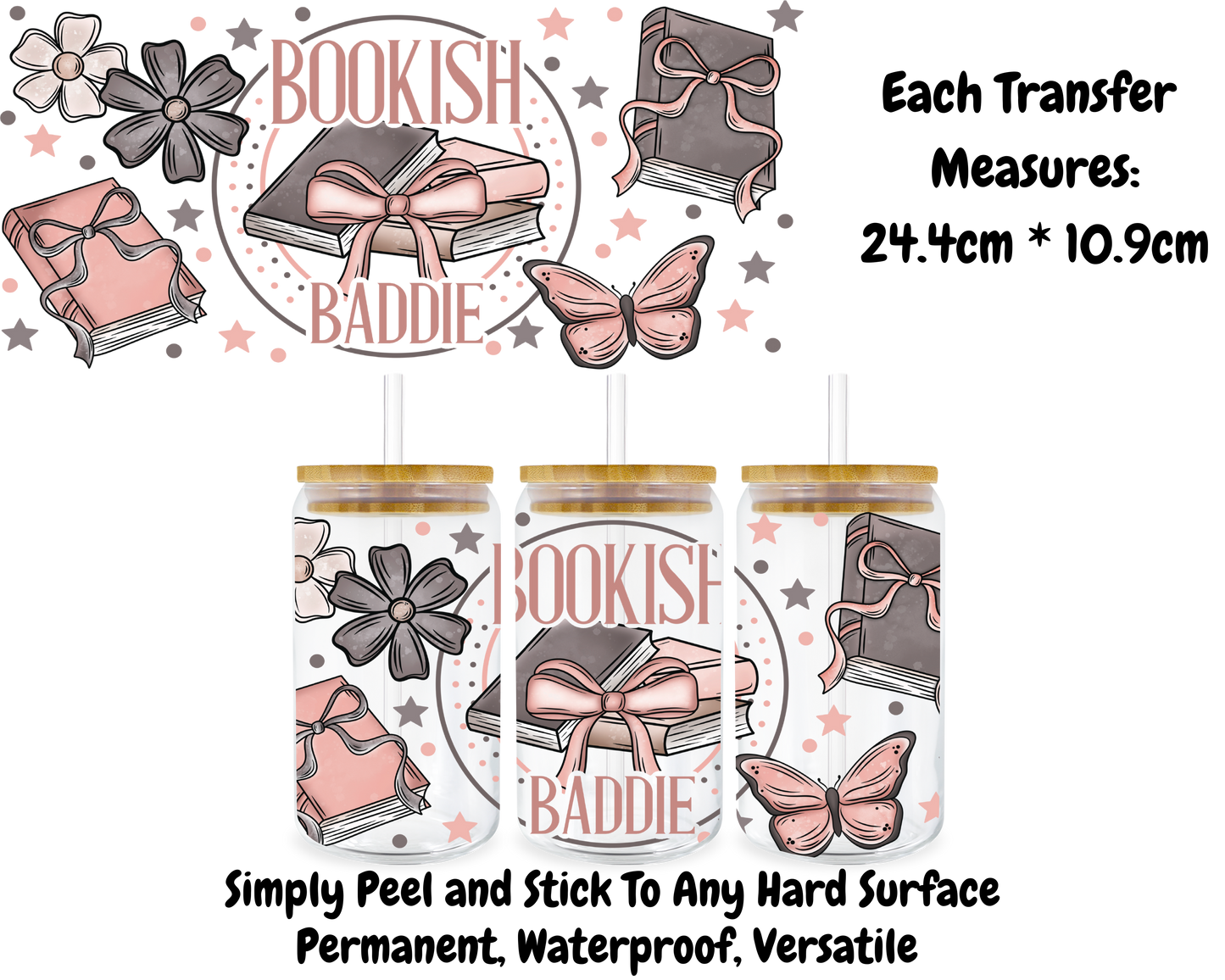 Bookish Badie - 16oz UV DTF Transfer