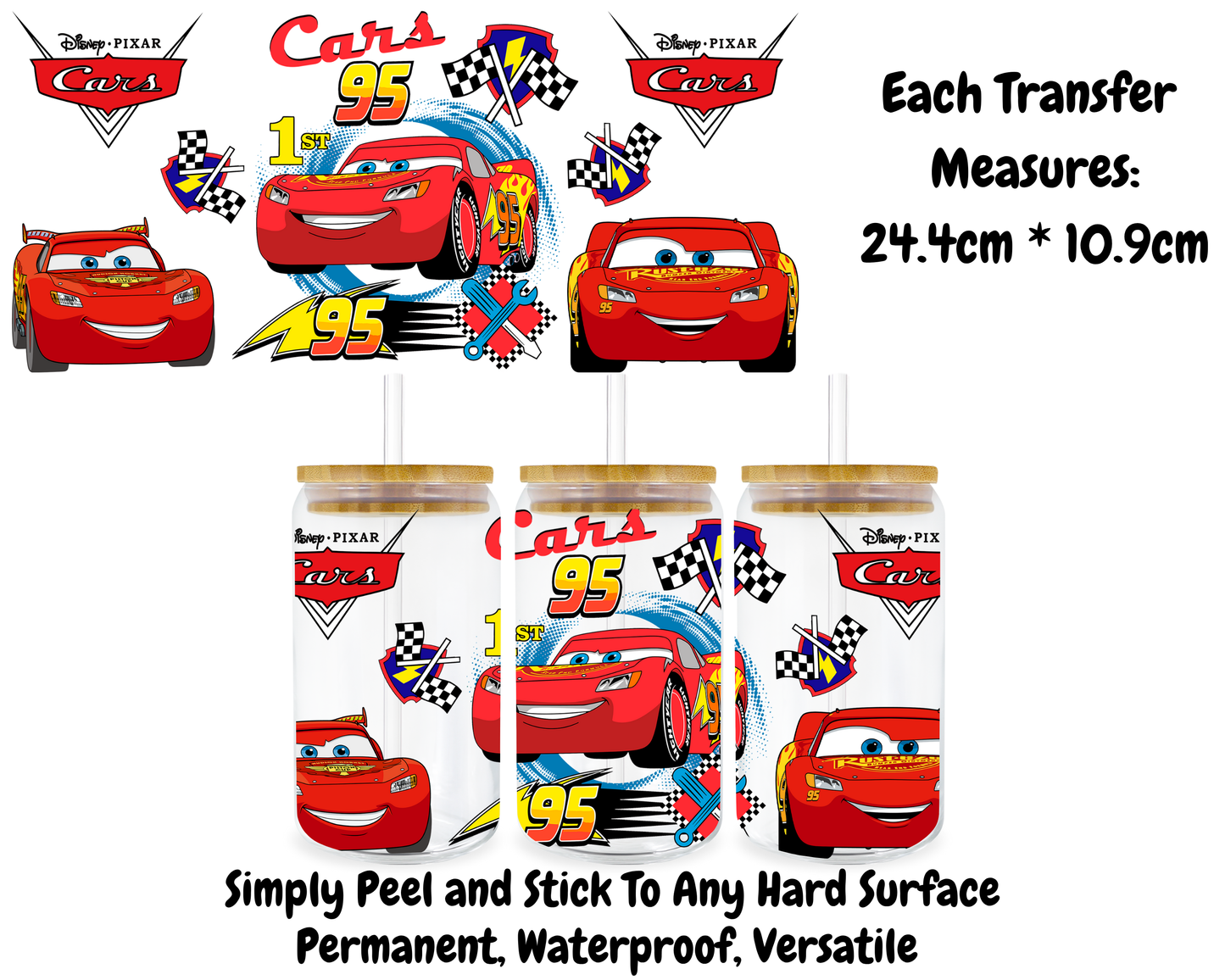 Cars - 16oz UV DTF Transfer