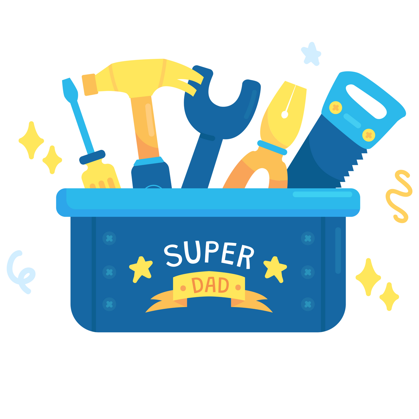 Super Dad Toolbox Fathers Day UV DTF