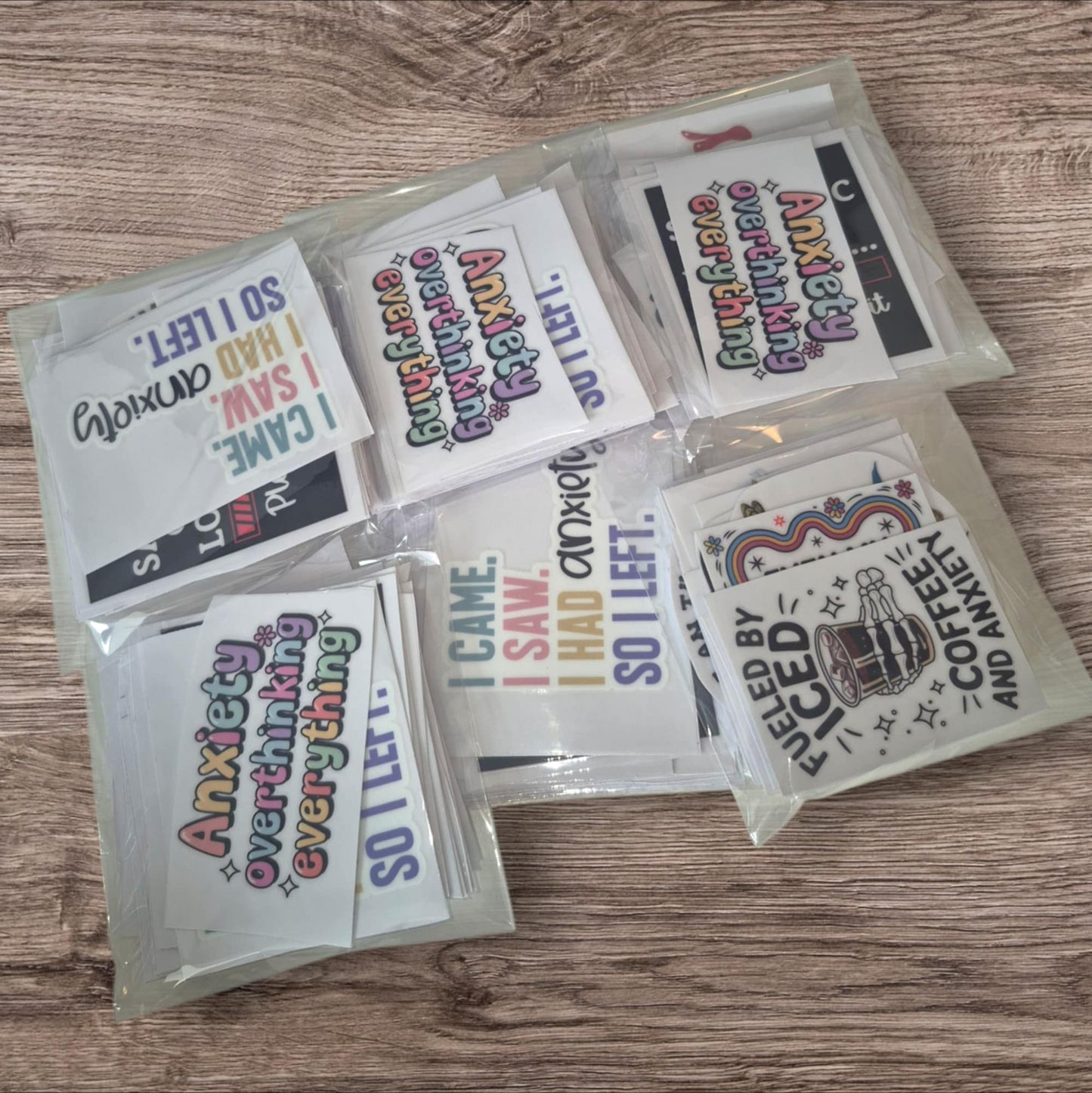 *Limited Edition* Bundle of all 25 Anxiety related UV DTF Decals