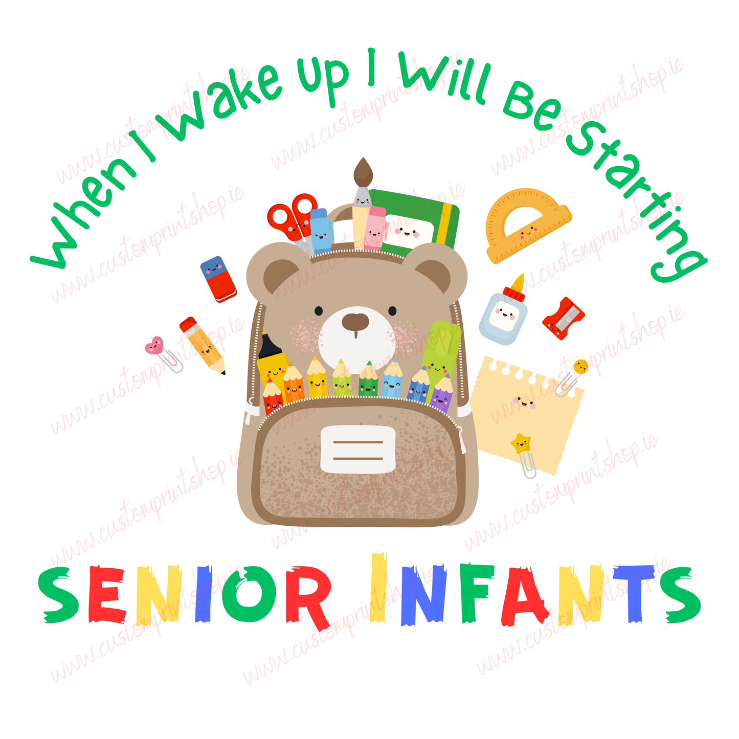DIGITAL FILE - Back To School Bear Backpack BUNDLE