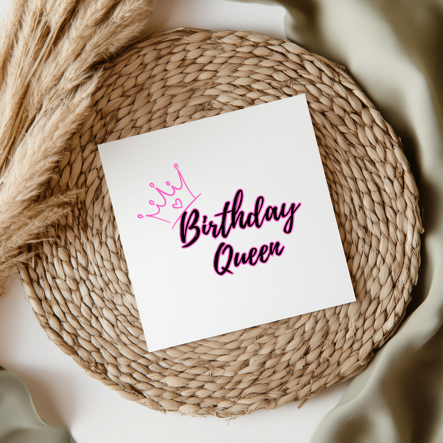 Birthday Queen UVDTF Transfer