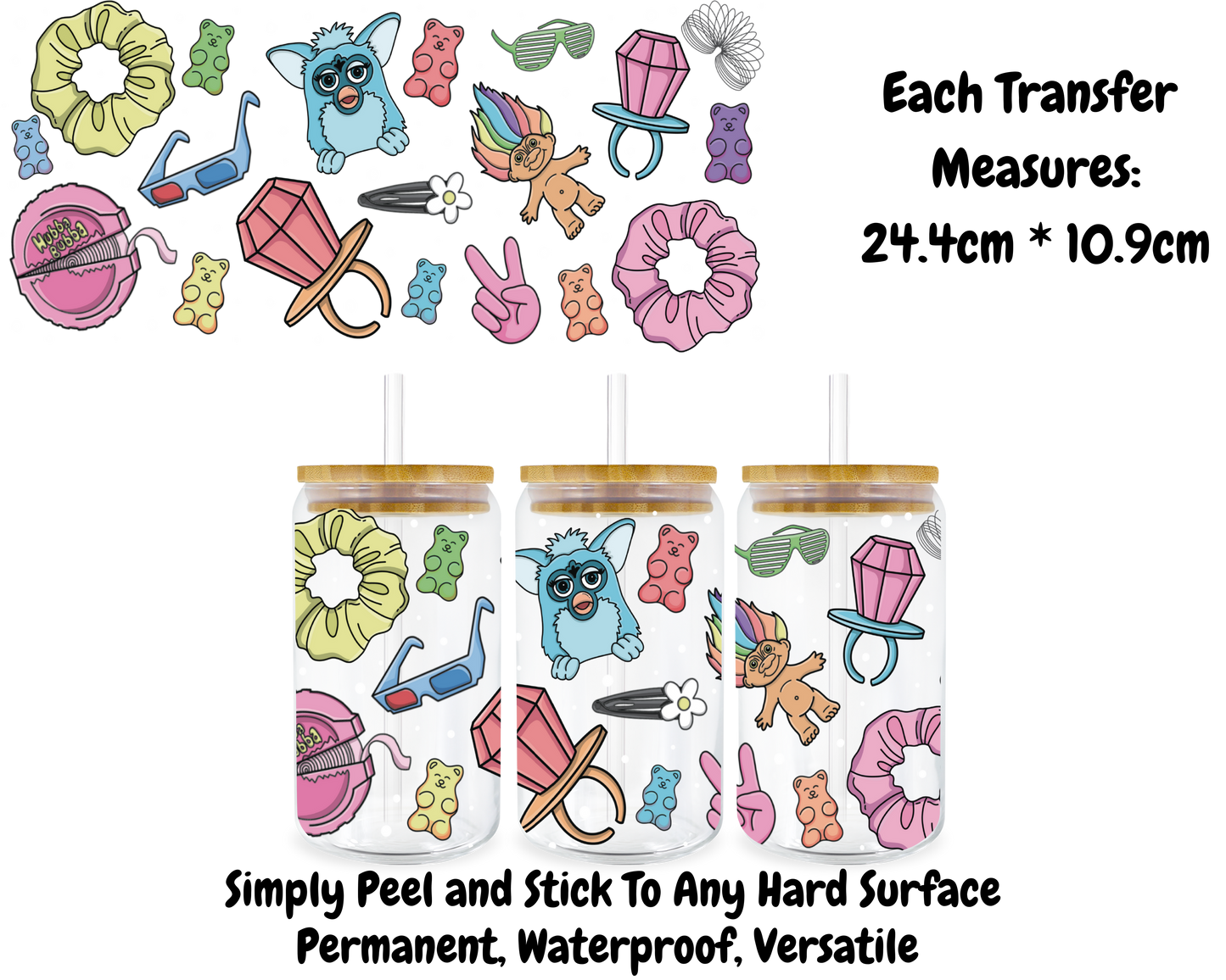 90's Images - 16oz UV DTF Transfer