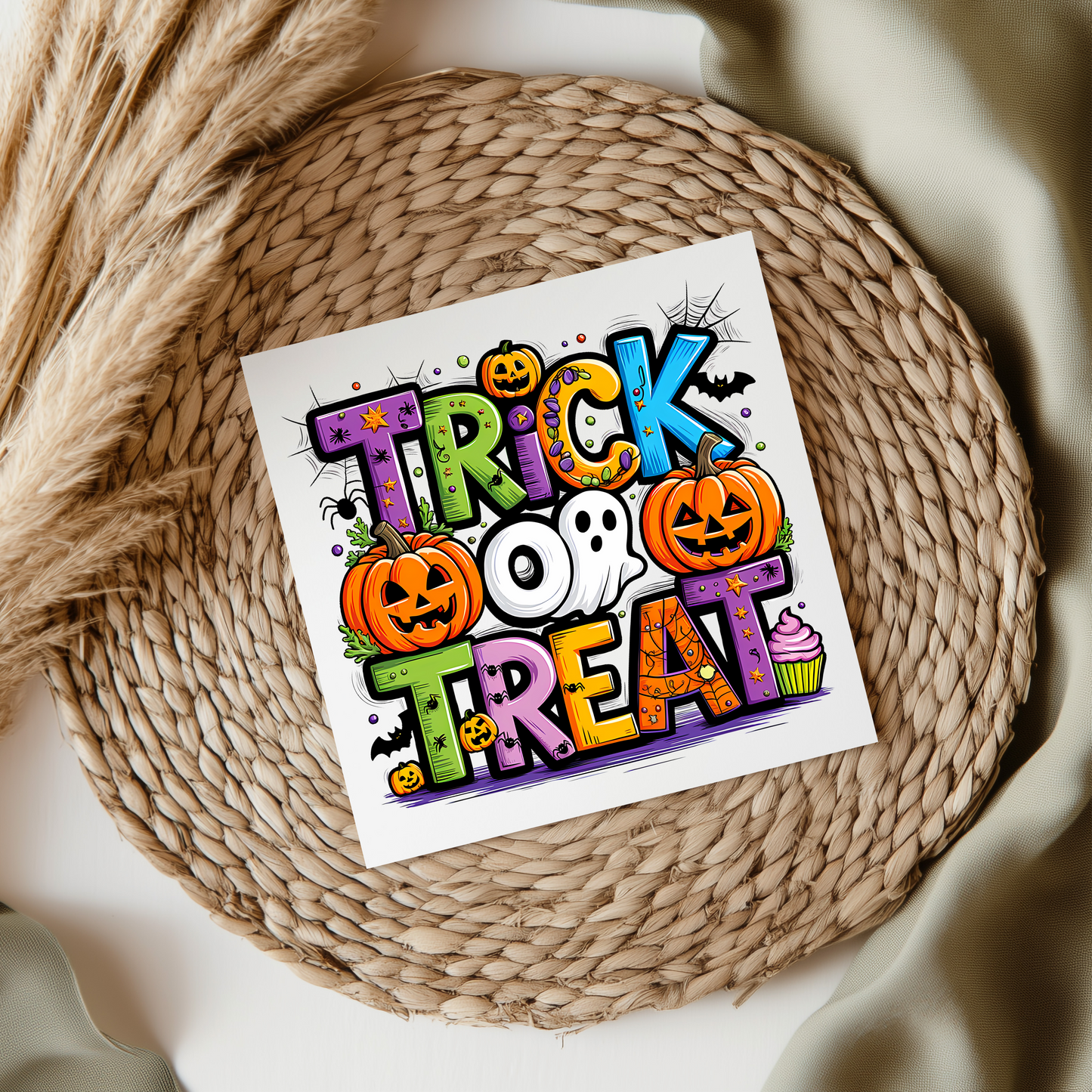 Trick Or Treat UV DTF Decal