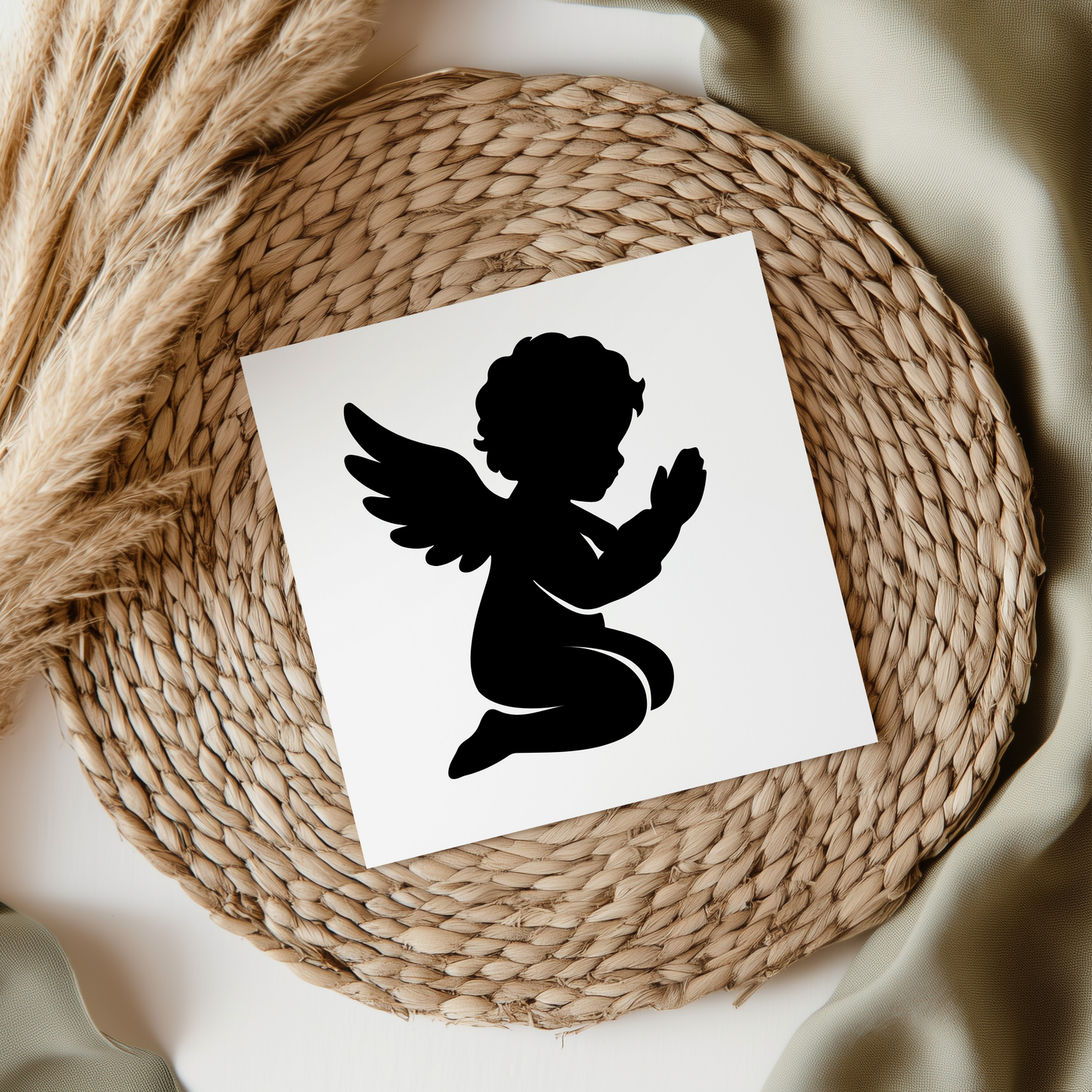 Angel Silhouette UVDTF Transfer