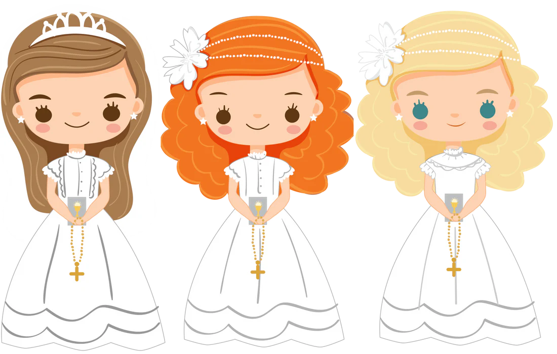 Communion Girl - 6cm UVDTF decal