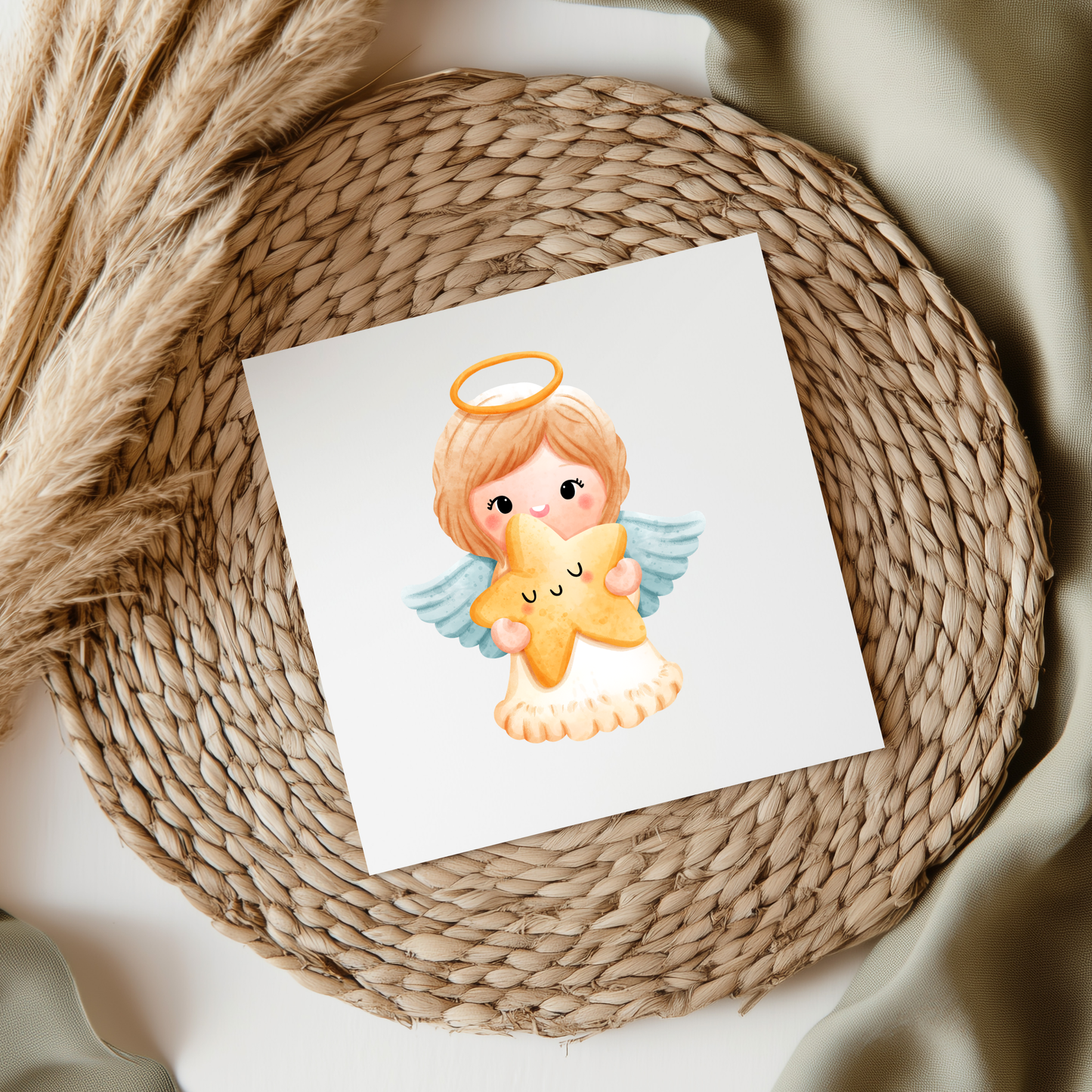Angel With Star UVDTF Transfer