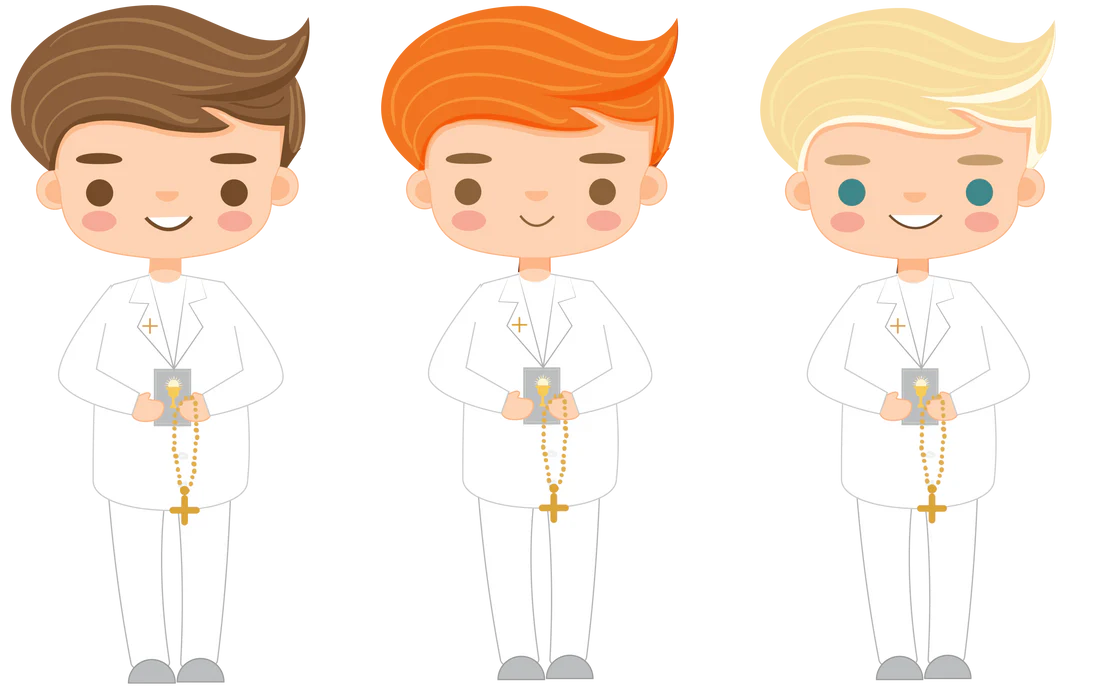 Communion Boy - 6cm UVDTF decal