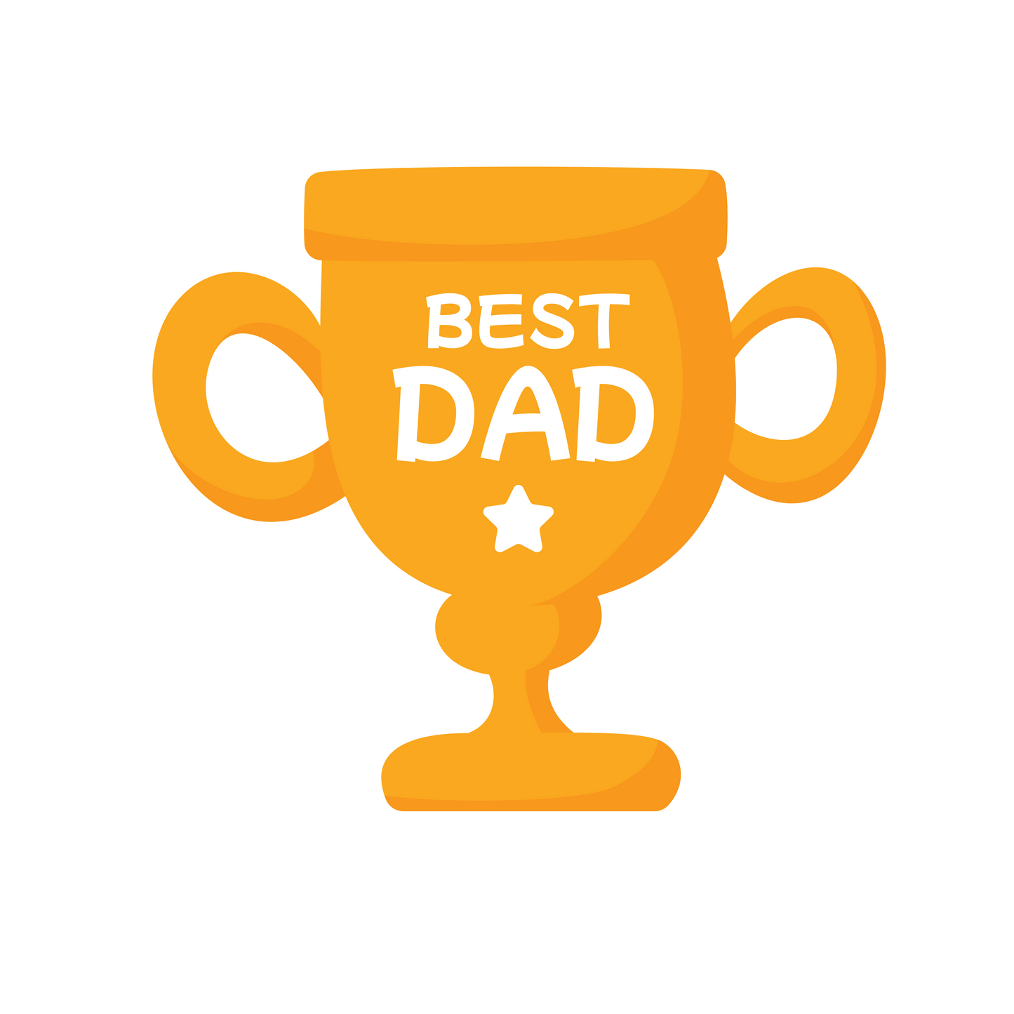 Best Dad Trophy Fathers Day UV DTF