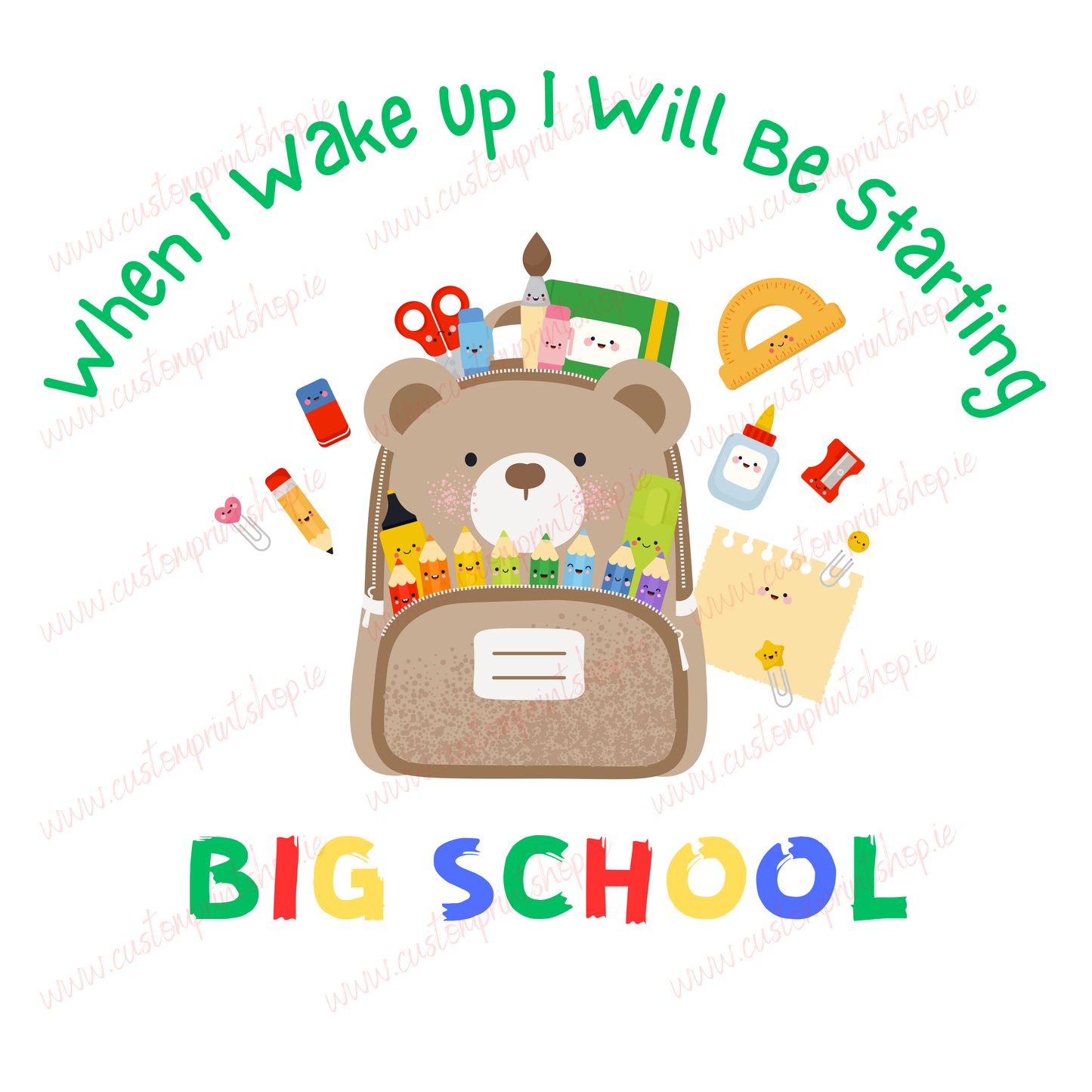 DIGITAL FILE - Back To School Bear Backpack BUNDLE