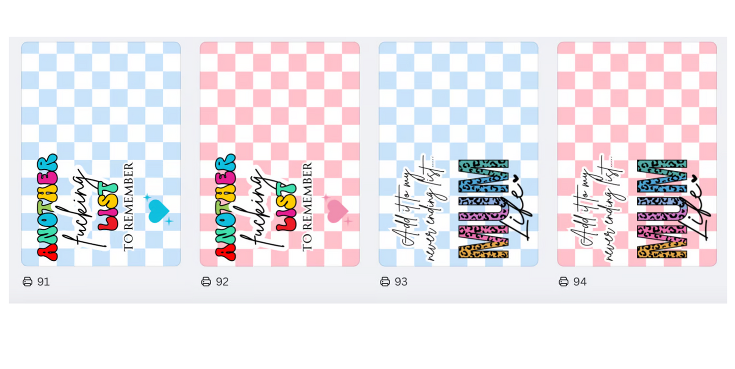 DIGITAL FILE - Never Ending List - Post It Notes Holder