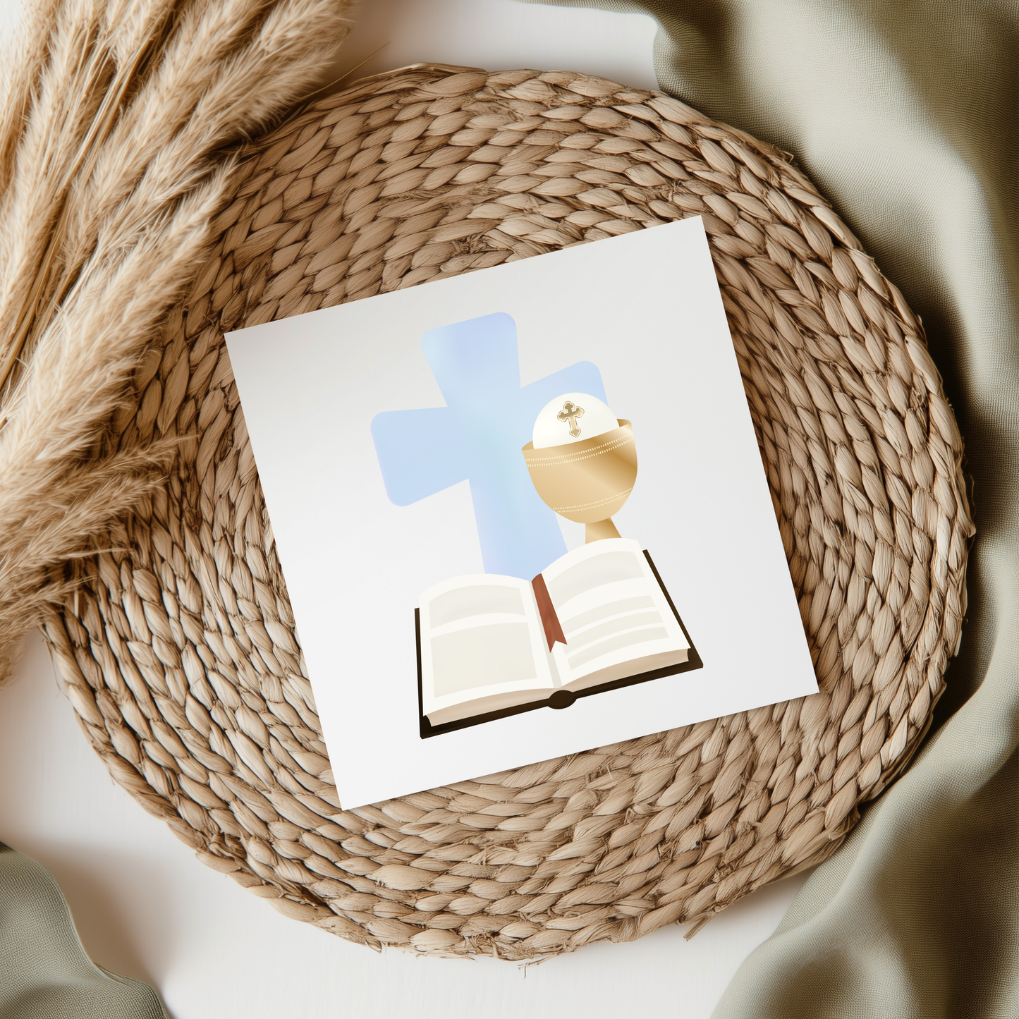 Communion Blue UV DTF Decal