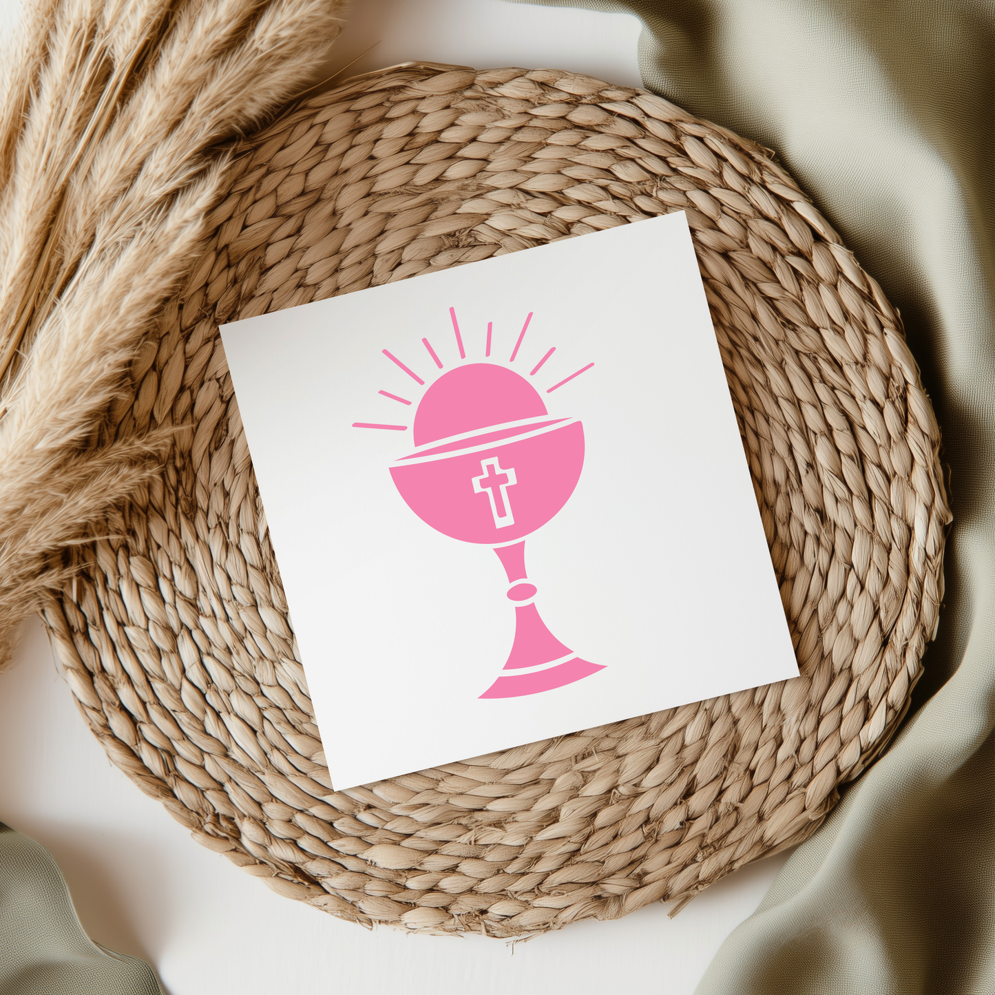 Pink Chalice UV DTF Decal