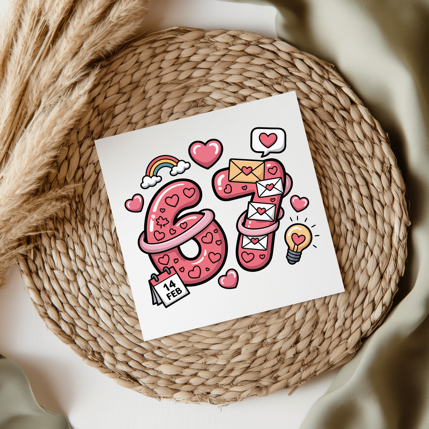 Valentine's Day 6-7 UV DTF Decal