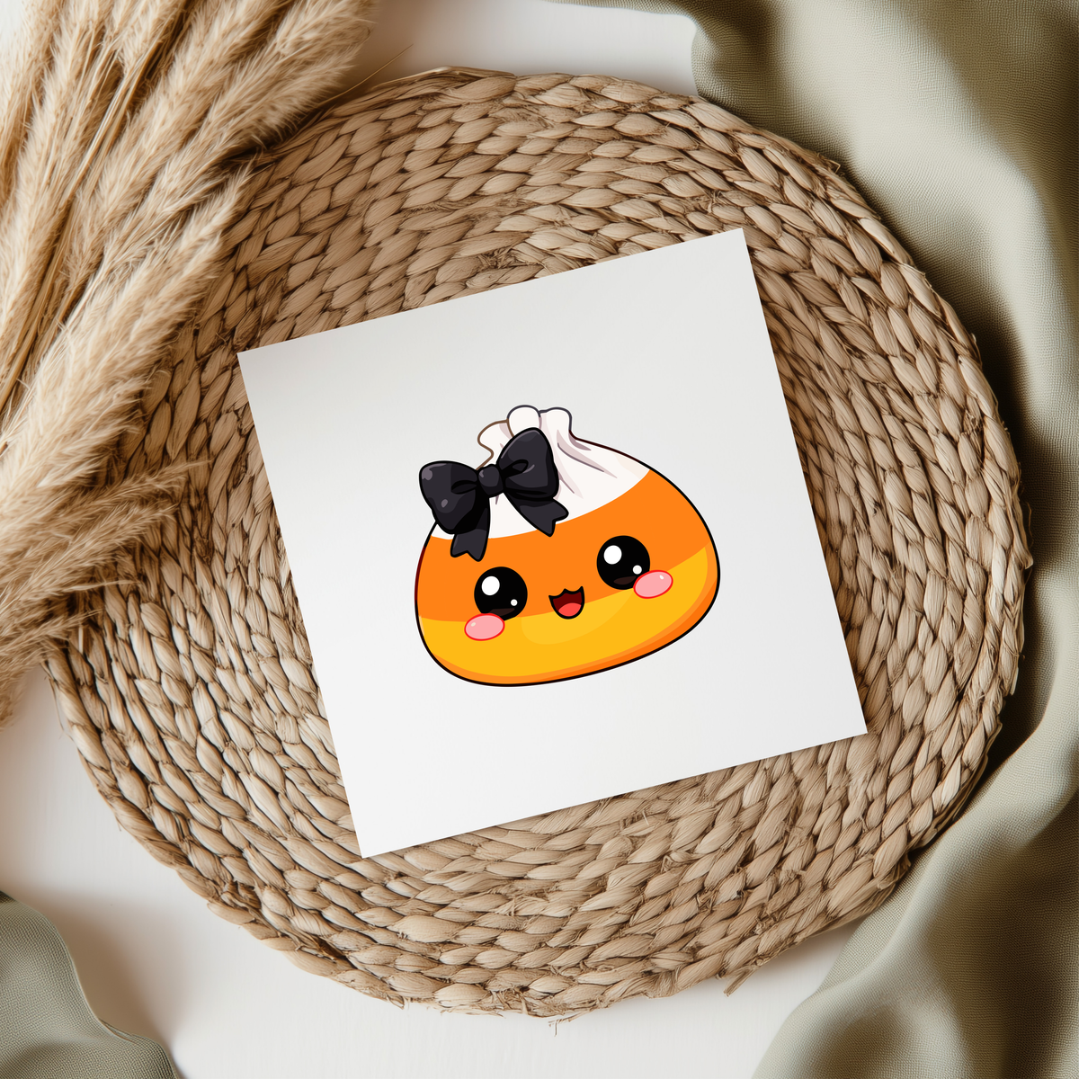 Orange Halloween Squishy UVDTF Transfer