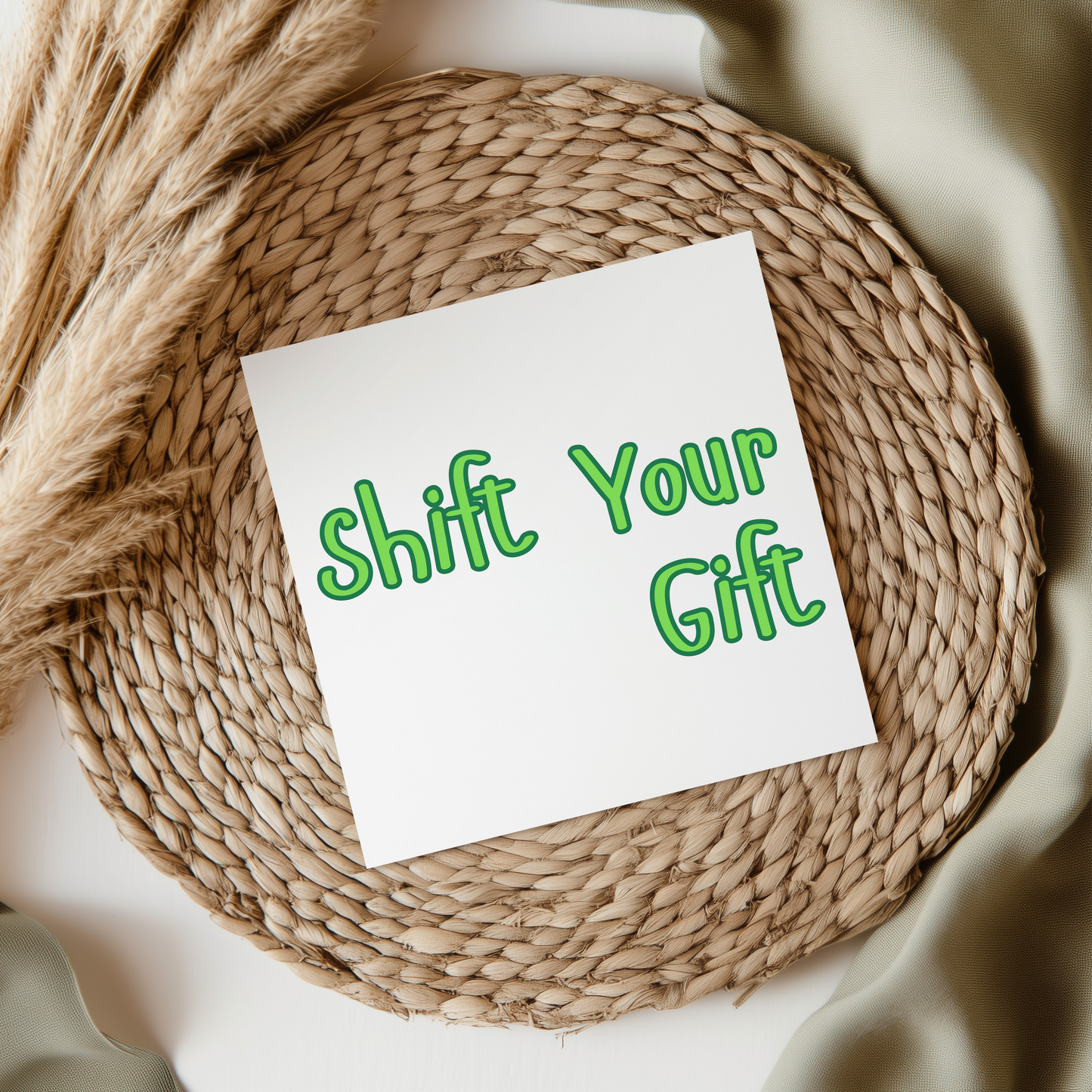 Shift Your Gift - Irish Slang UV DTF Transfer