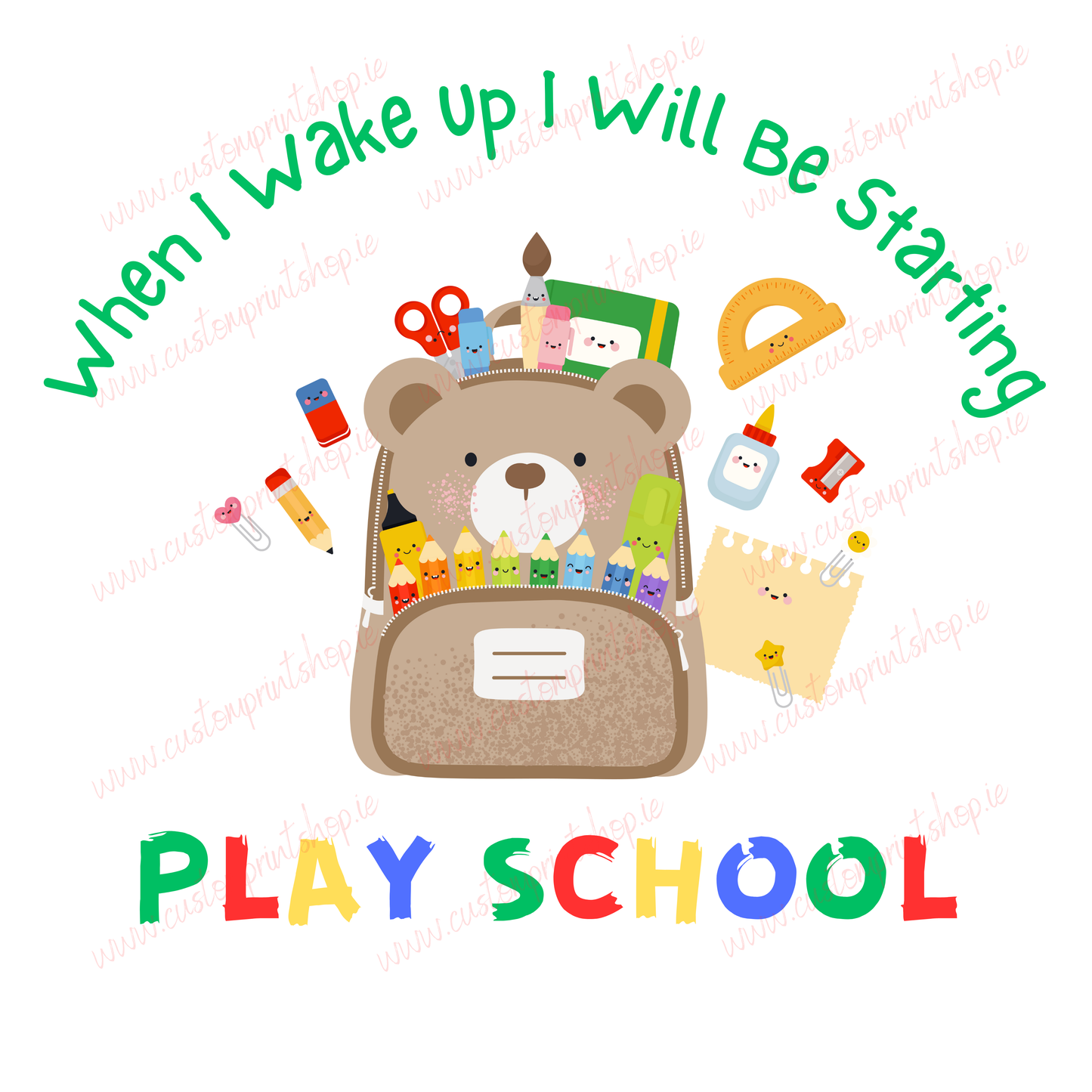 DIGITAL FILE - Back To School Bear Backpack BUNDLE