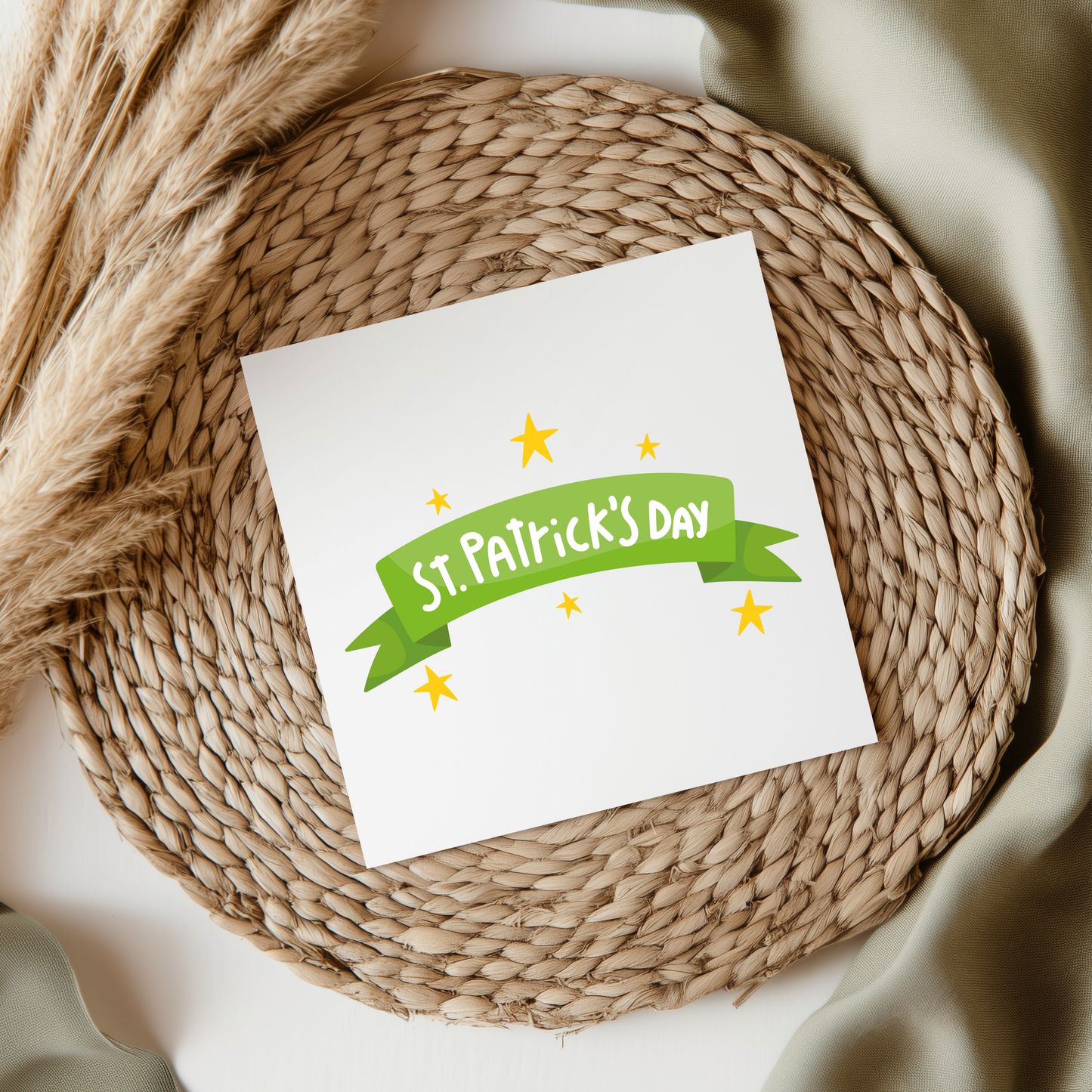 Happy St. Patrick's Day Banner UV DTF Decal