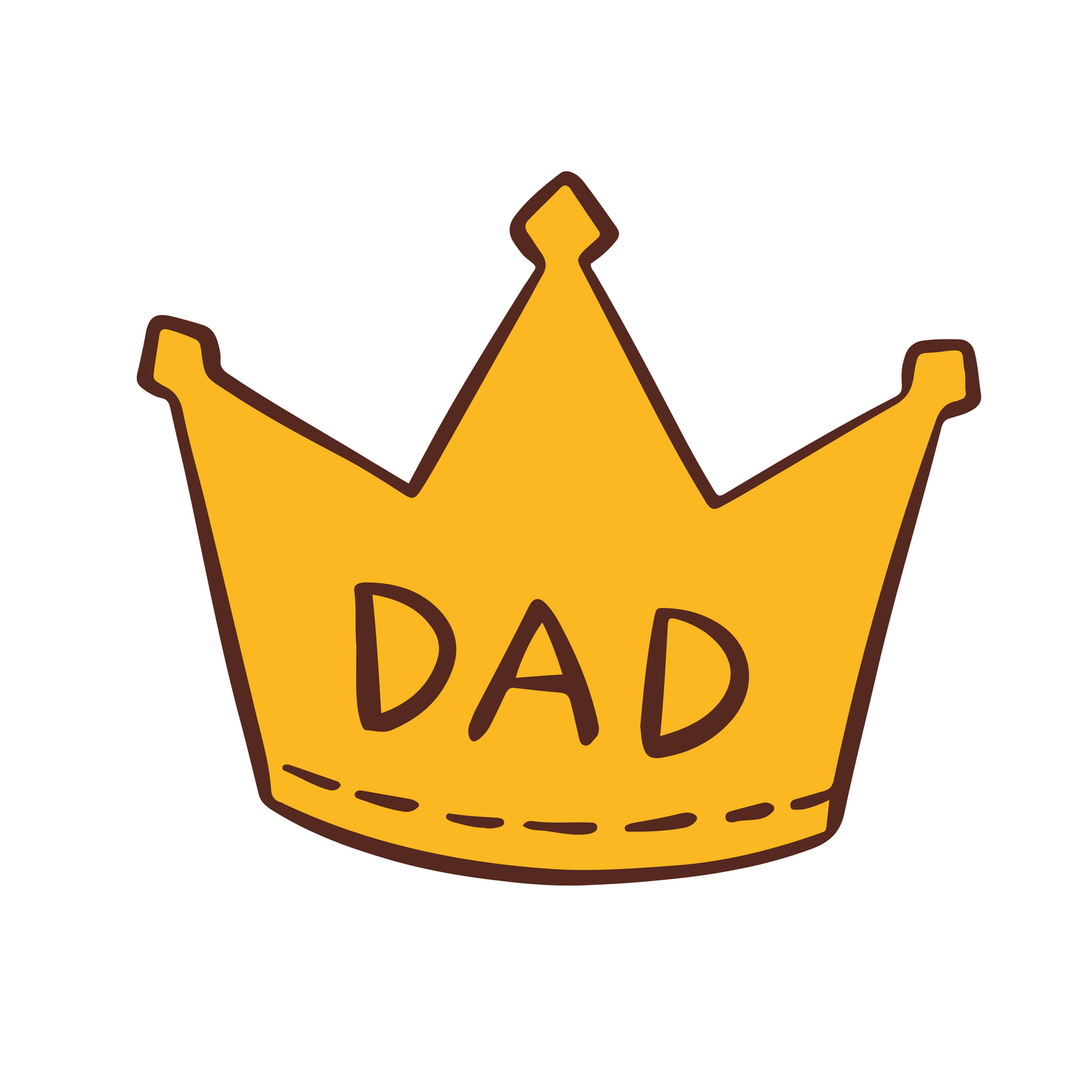 Crown Dad Fathers Day UV DTF