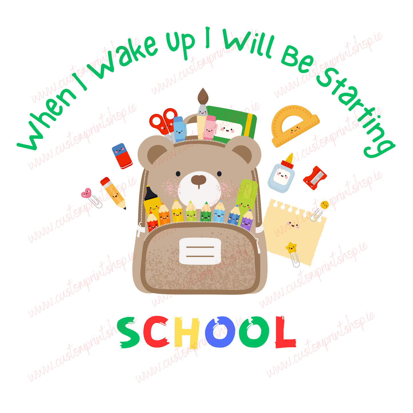 DIGITAL FILE - Back To School Bear Backpack BUNDLE