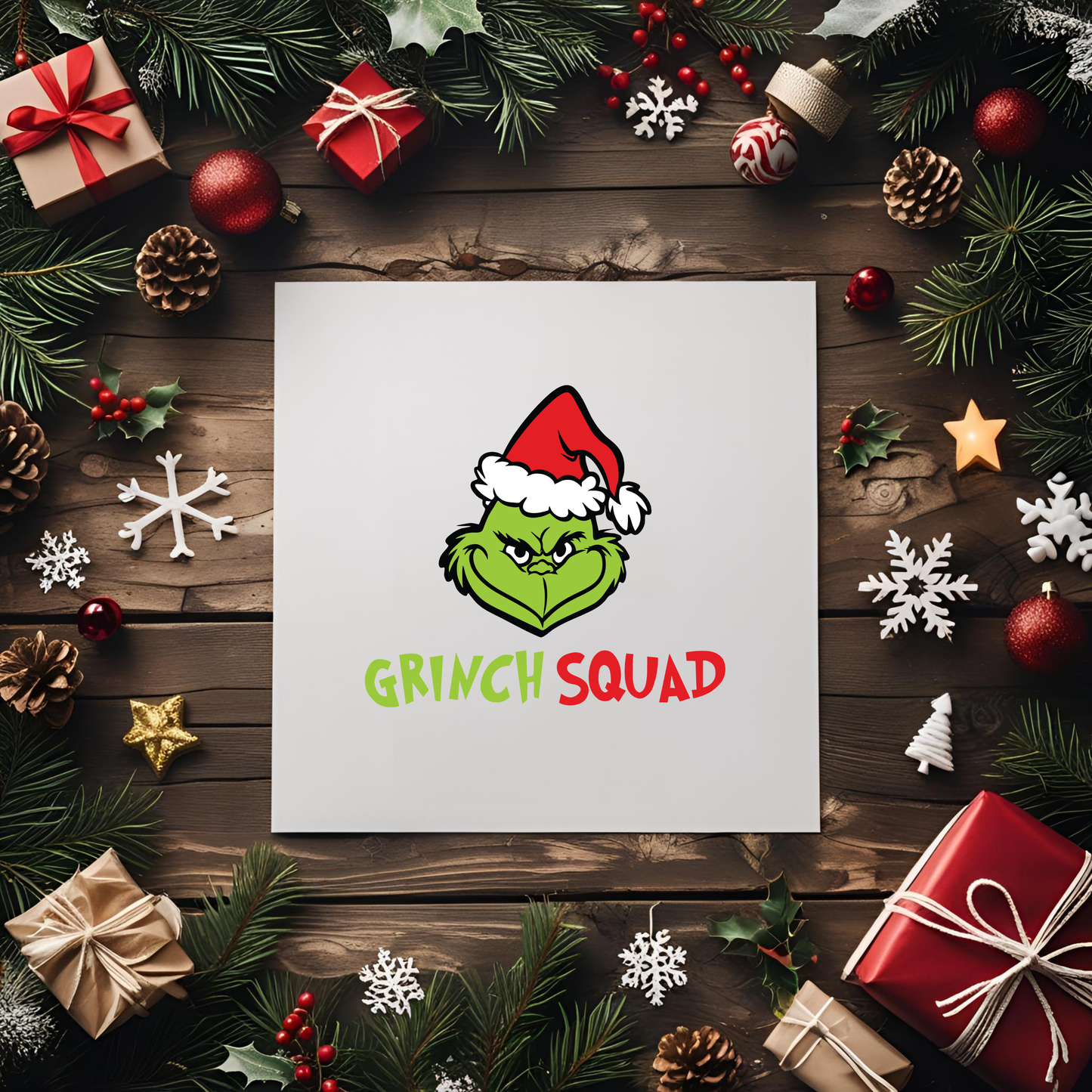 Grinch Squad UV DTF Transfer