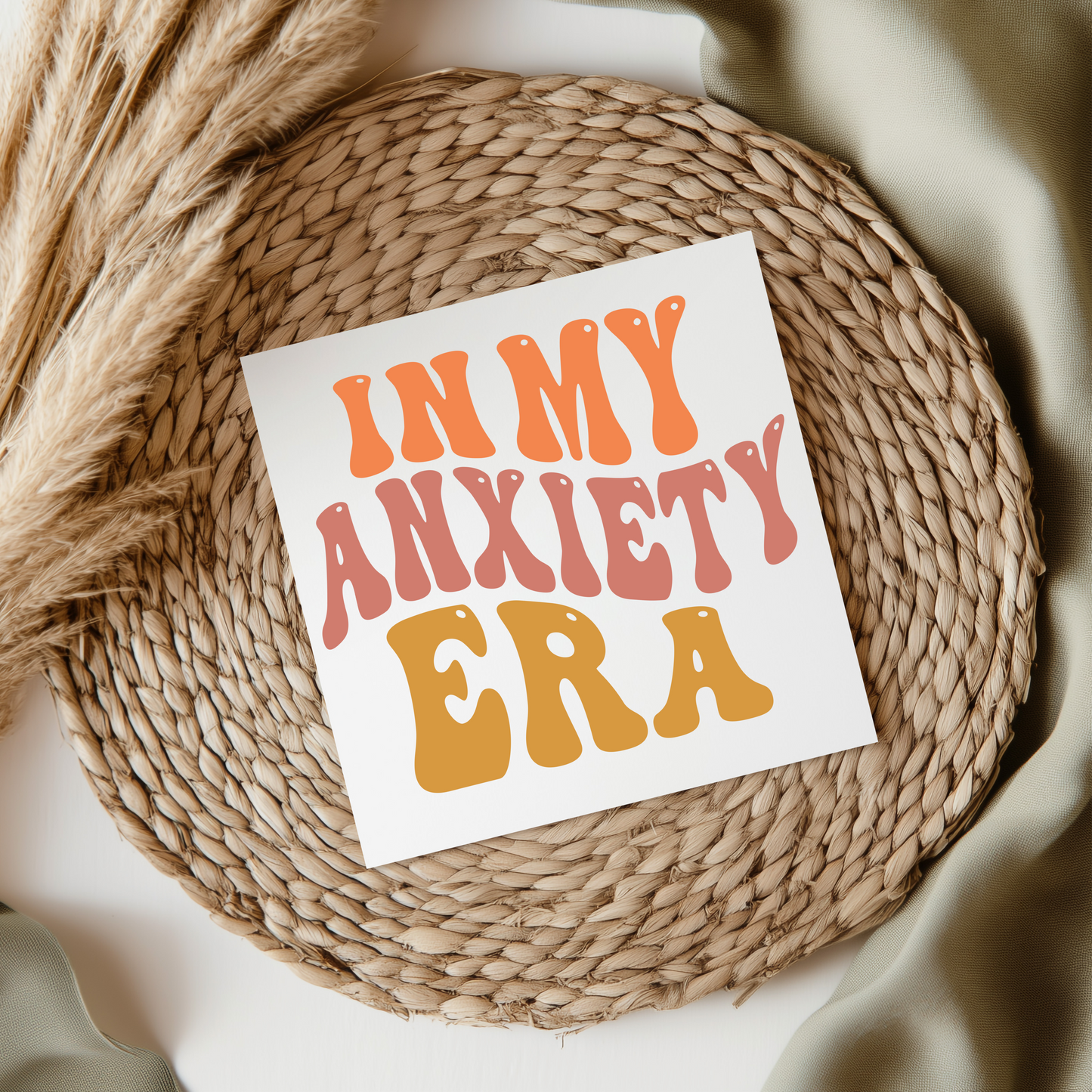 In My Anxiety Era UV DTF Decal